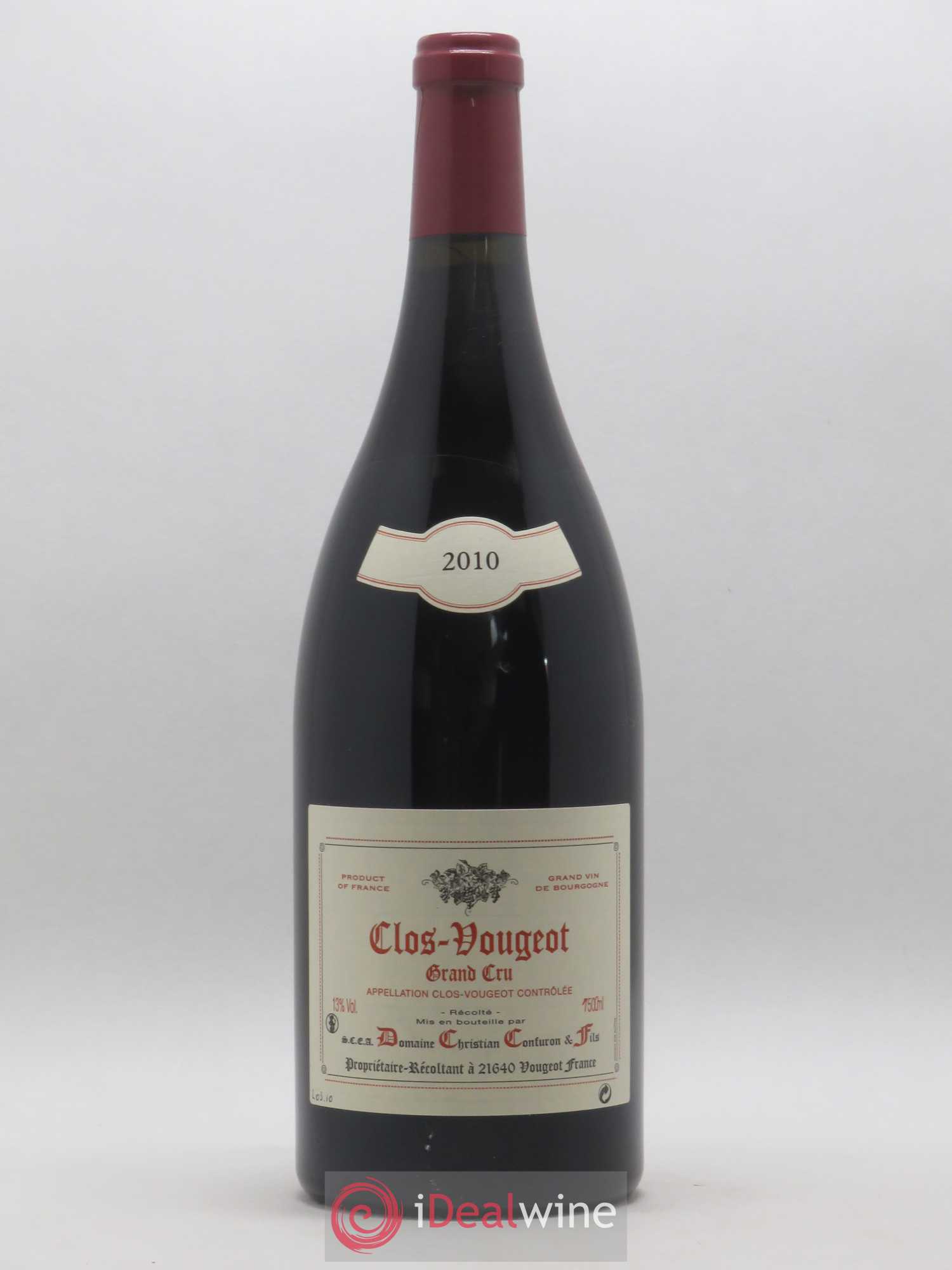 Clos de Vougeot Grand Cru Christian Confuron 2010 - Lot de 1 magnum - 0
