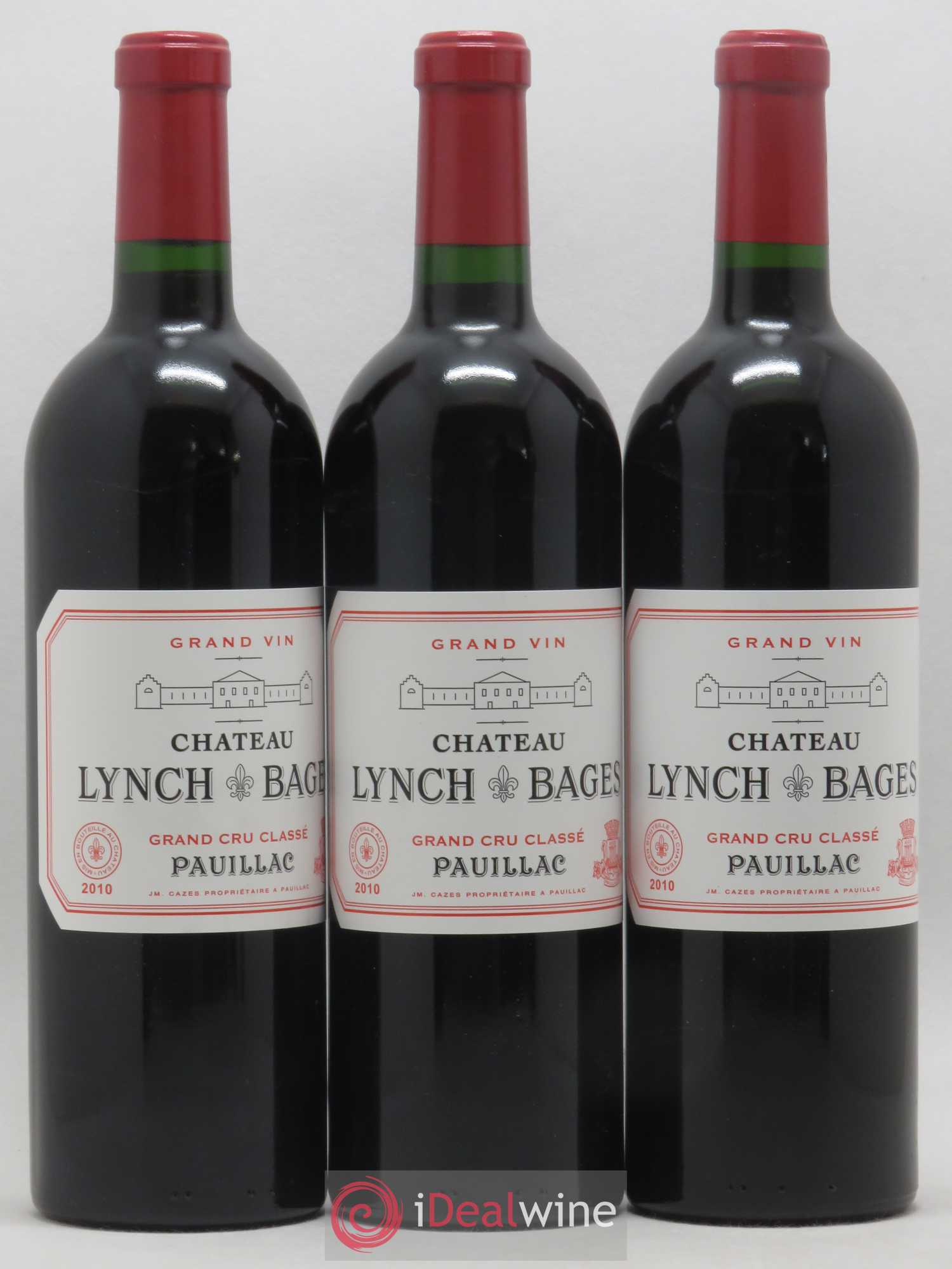 Château Lynch Bages 5ème Grand Cru Classé 2010 - Lot de 3 bouteilles - 0