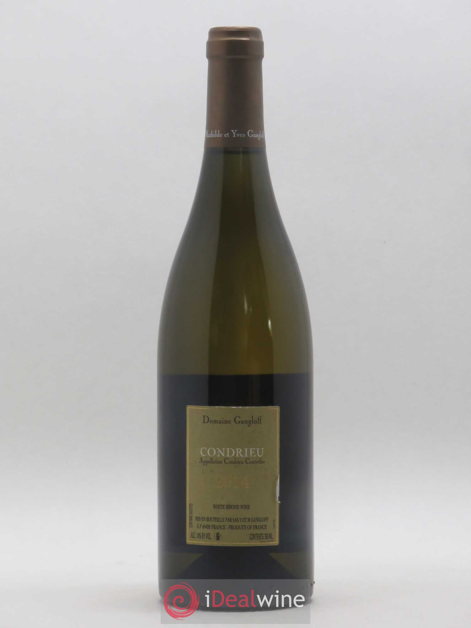 Condrieu Domaine Gangloff (Domaine) 2014 - Lot de 1 bouteille - 1
