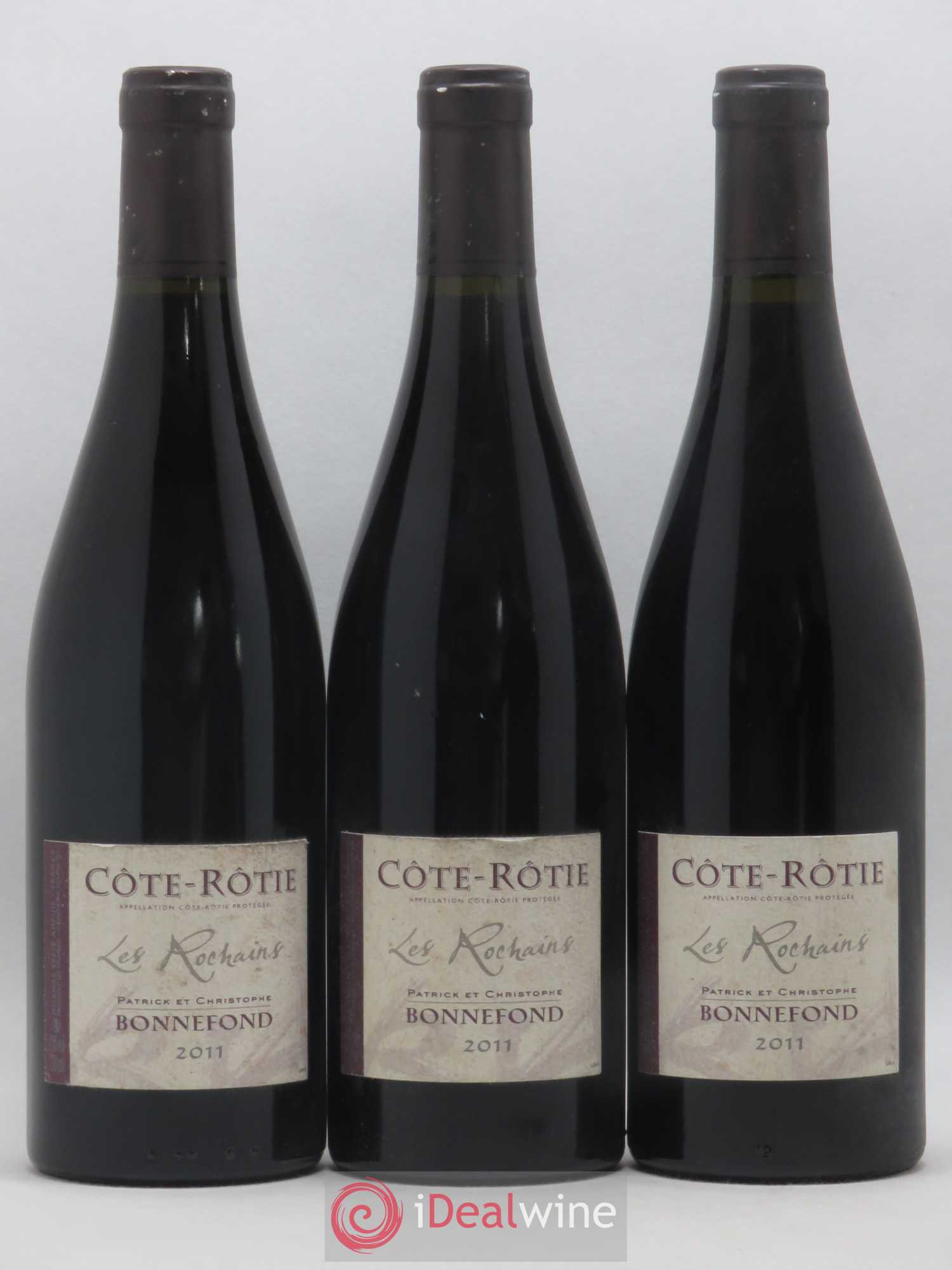 Côte-Rôtie Les Rochains Domaine Bonnefond 2011 - Lot de 3 bouteilles - 0