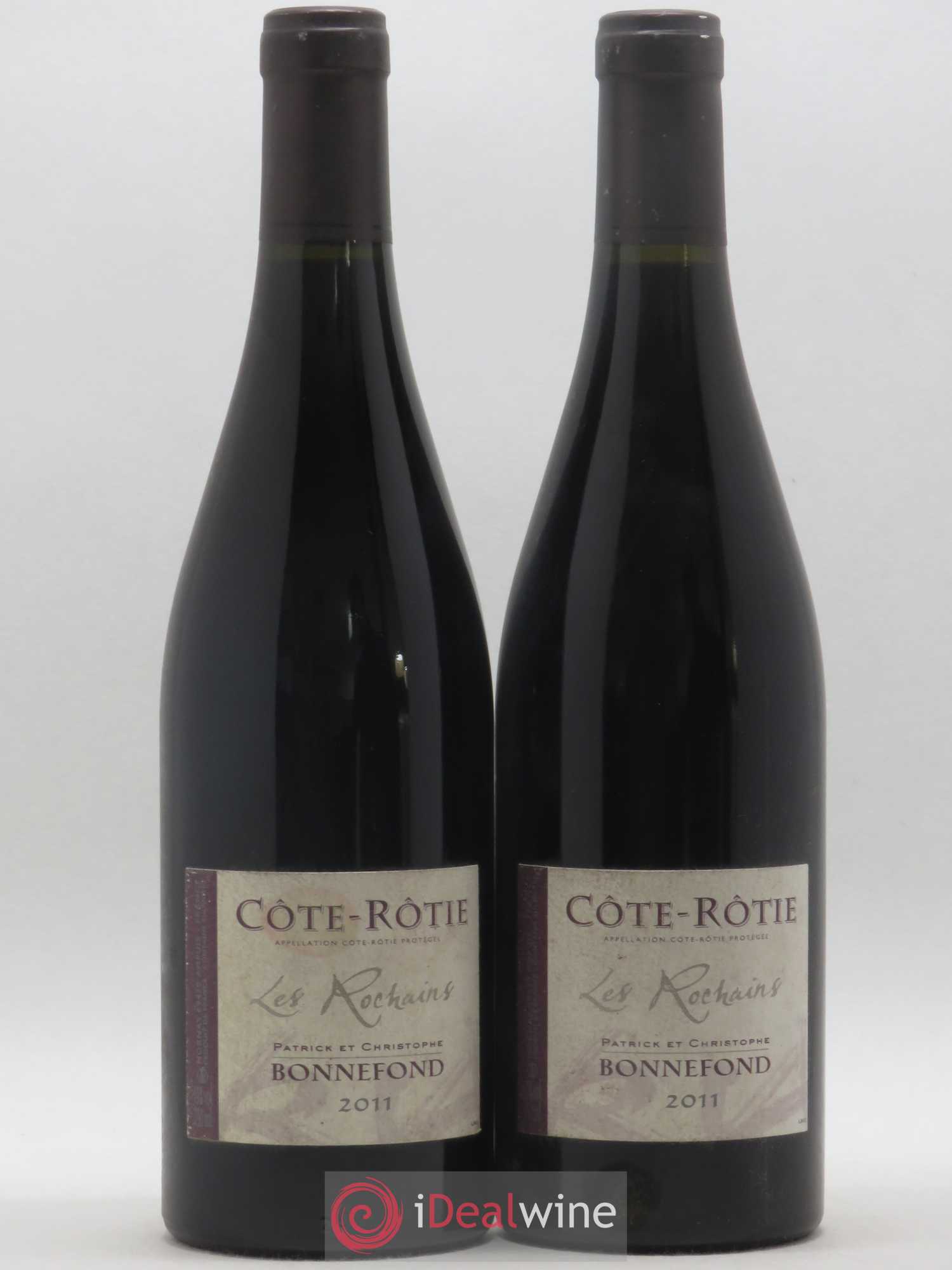 Côte-Rôtie Les Rochains Domaine Bonnefond 2011 - Lot de 2 bouteilles - 0