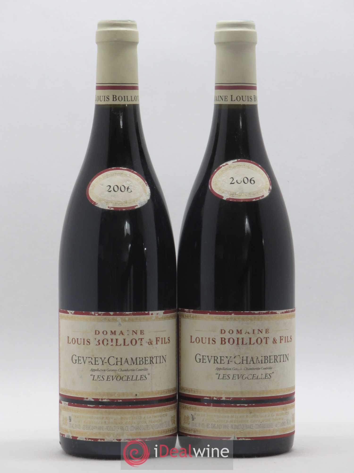 Gevrey-Chambertin Les Evocelles Domaine Louis Boillot 2006 - Posten von 2 Flaschen - 0