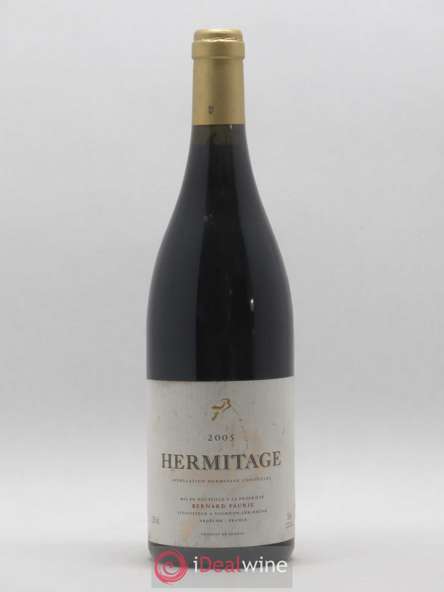 Hermitage Bessards Méal (capsule dorée) Bernard Faurie 2005 - Lot de 1 bouteille - 0