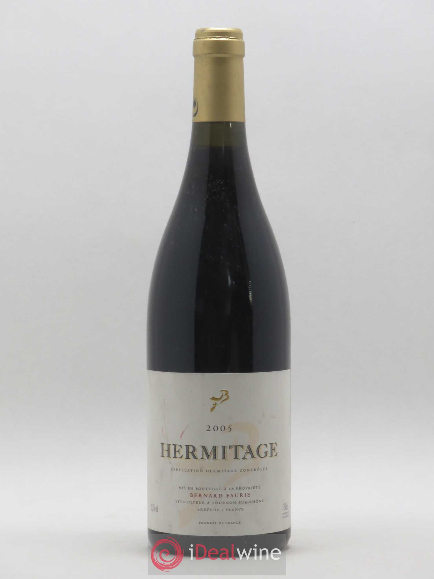 Hermitage Bessards Méal (capsule dorée) Bernard Faurie 2005 - Lot de 1 bouteille - 0
