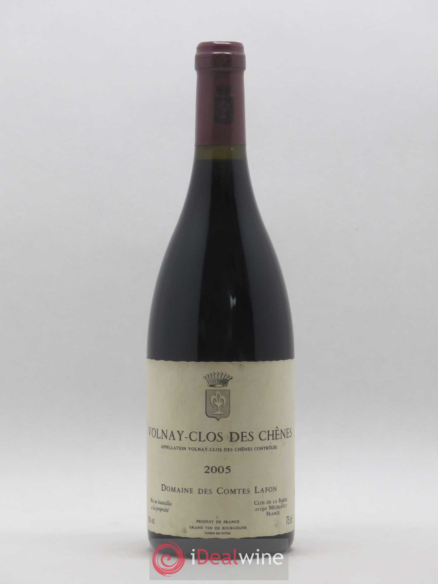 Volnay 1er Cru Clos des Chênes Comtes Lafon (Domaine des) 2005 - Lot de 1 bouteille - 0