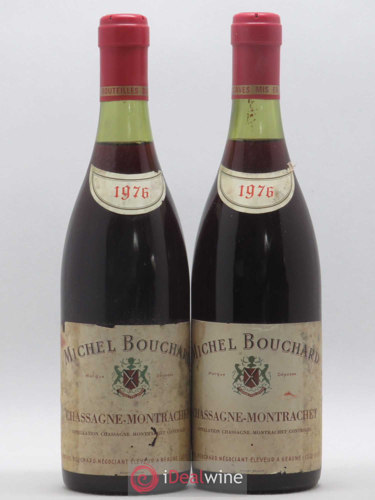Chassagne-Montrachet Michel Bouchard 1976 - Lot de 2 bouteilles - 0