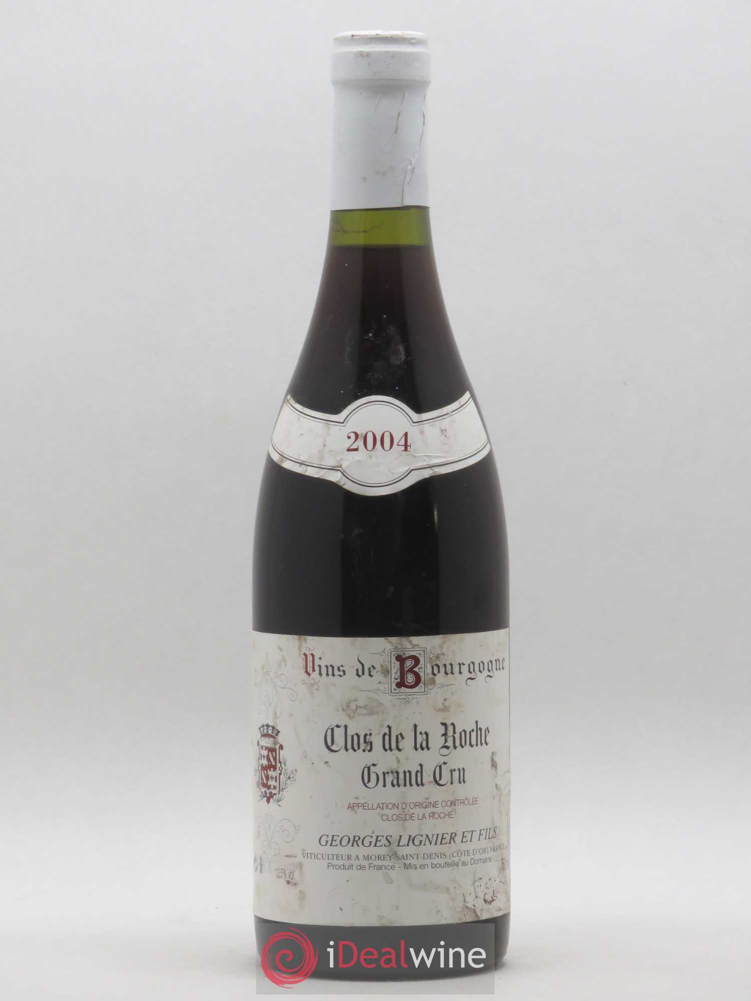 Clos de la Roche Grand Cru Georges Lignier 2004 - Lot de 1 bouteille - 0
