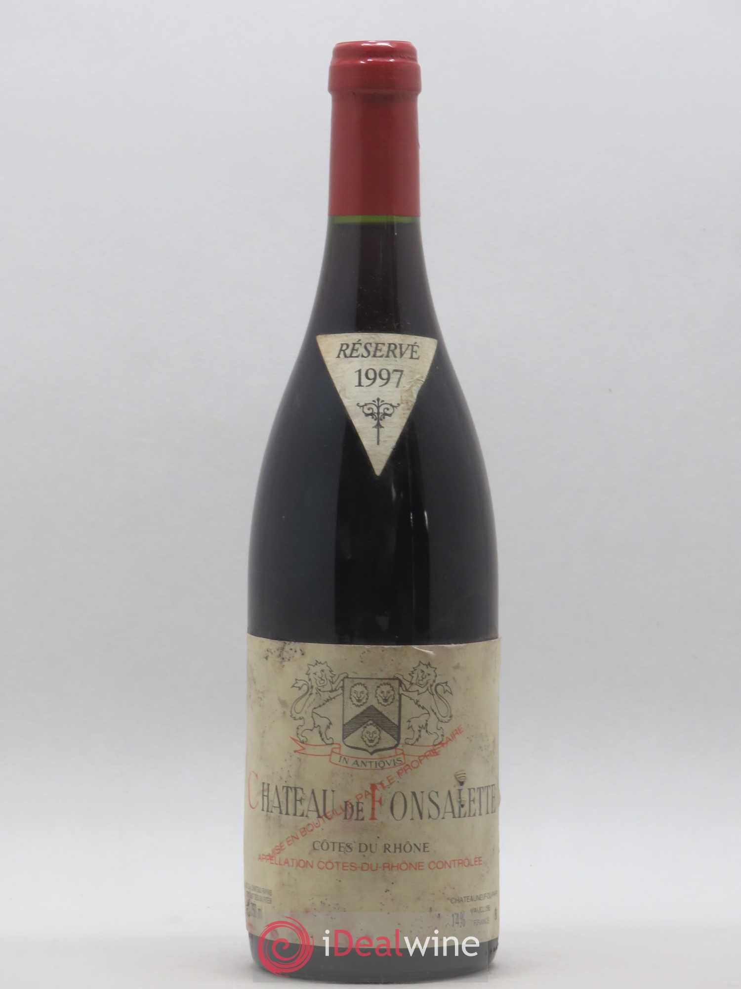 Côtes-du-Rhône Château de Fonsalette Emmanuel Reynaud 1997 - Lot de 1 bouteille - 0