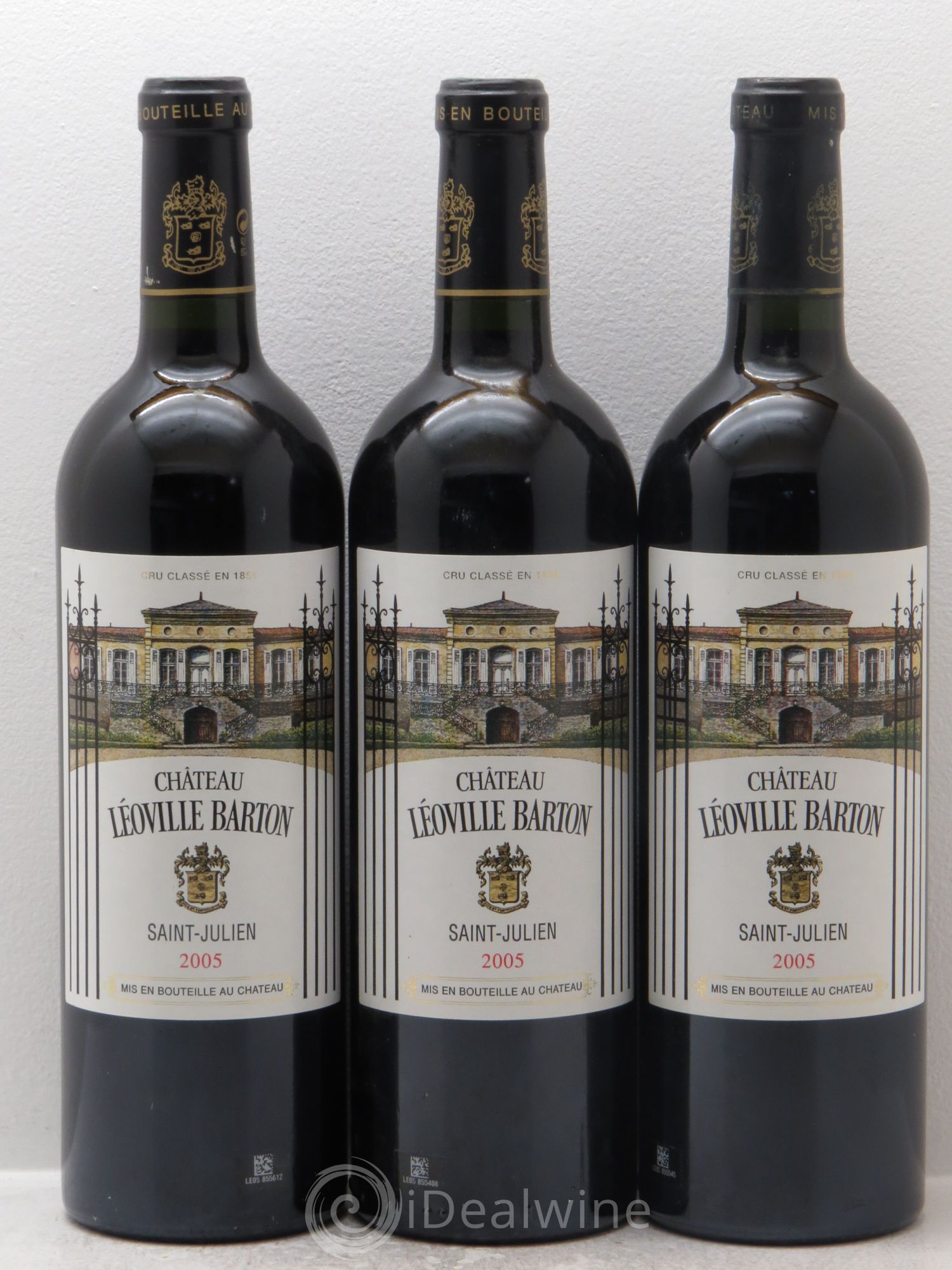 Château Léoville Barton 2ème Grand Cru Classé 2005 - Lot de 3 bouteilles - 0
