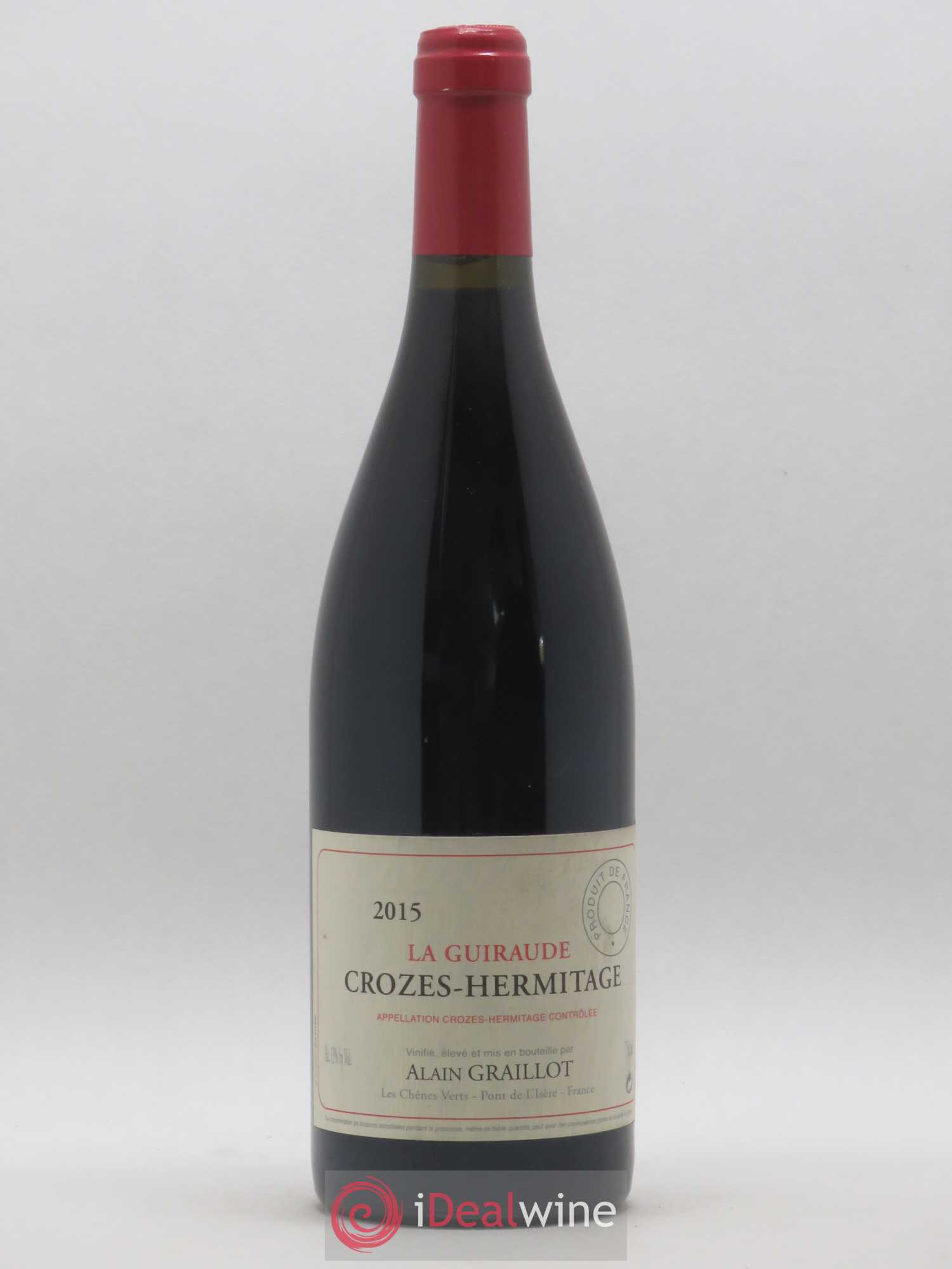 Crozes-Hermitage La Guiraude Domaine Graillot 2015 - Lot de 1 bouteille - 0