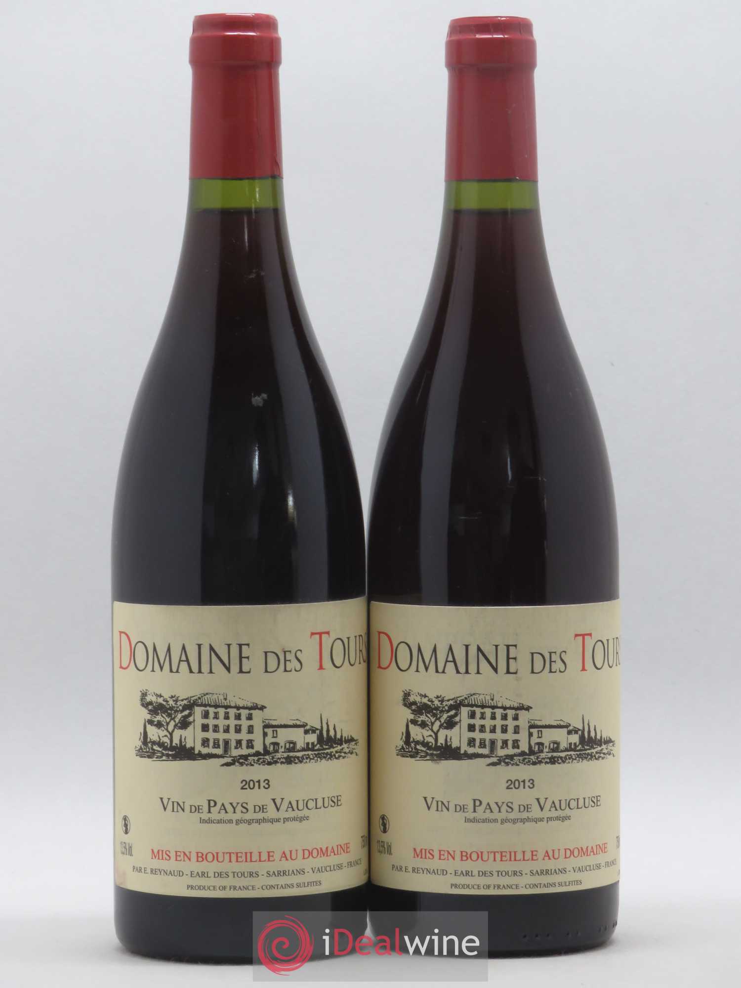 Vaucluse (Vin de Pays de Vaucluse) Domaine des Tours Emmanuel Reynaud 2013 - Lot de 2 bouteilles - 0