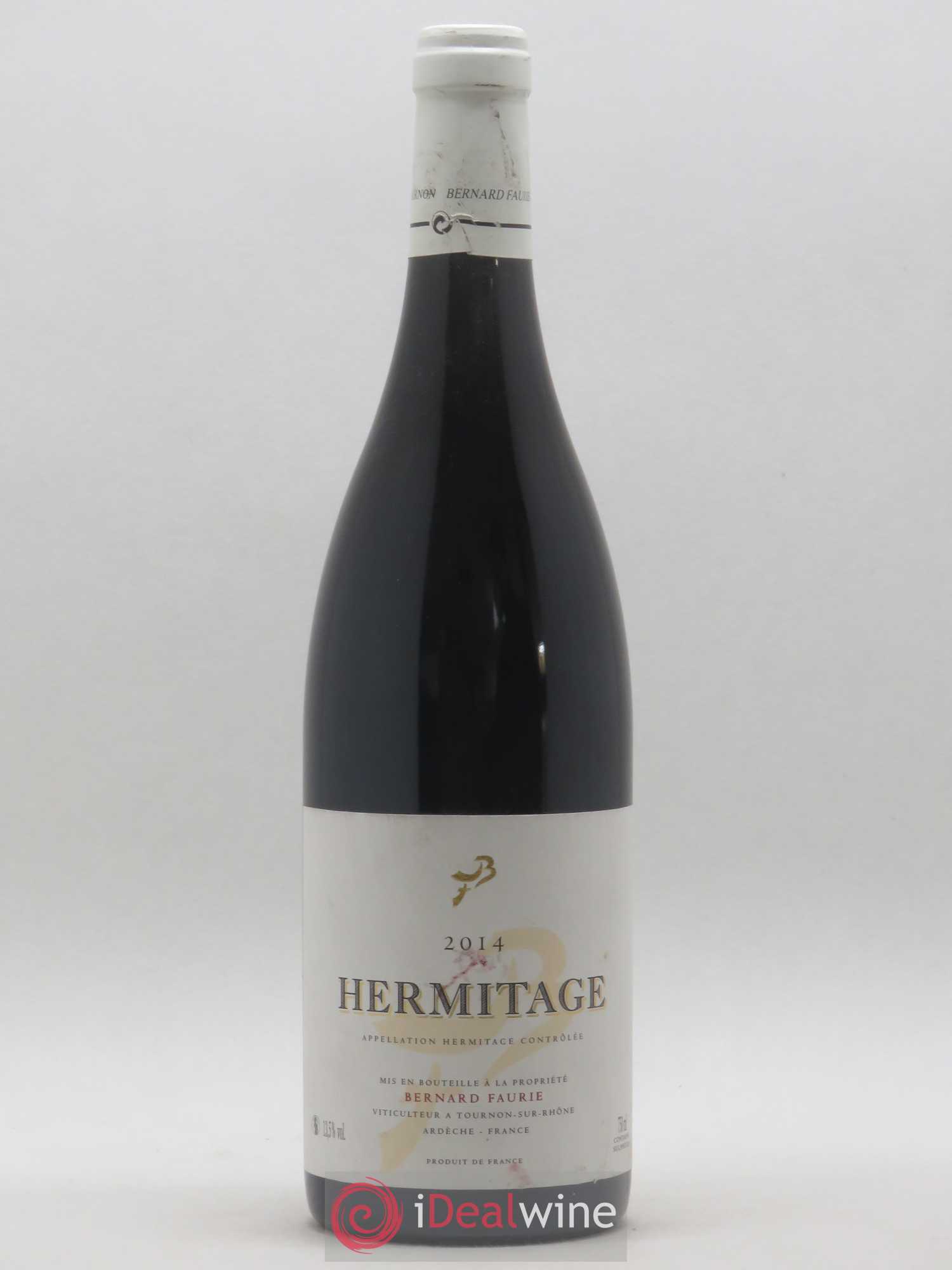 Hermitage Greffieux Bessards (capsule blanche) Bernard Faurie 2014 - Lot de 1 bouteille - 0