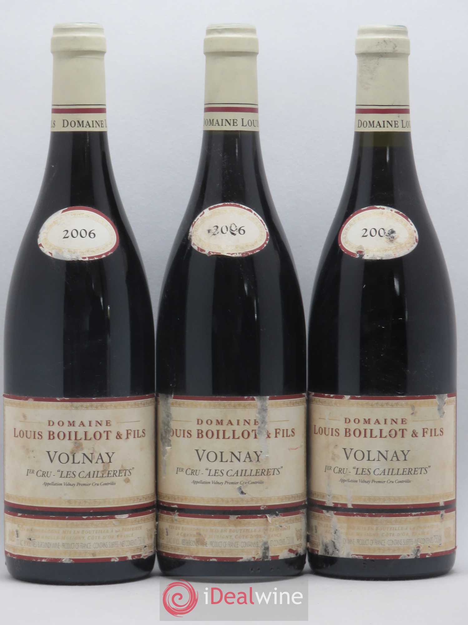 Volnay 1er Cru Les Caillerets Louis Boillot 2006 - Posten von 3 Flaschen - 0