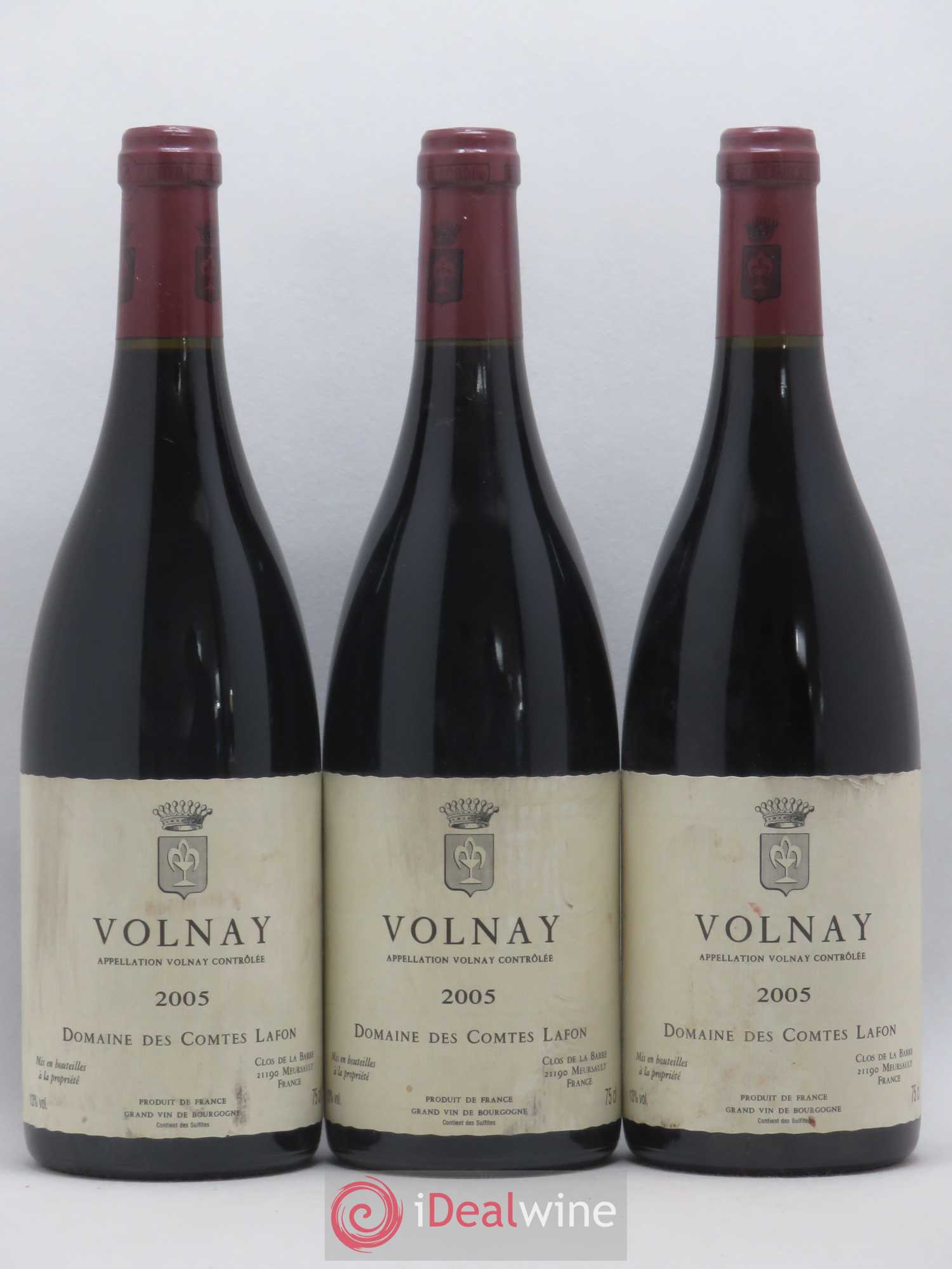 Volnay Comtes Lafon (Domaine des) 2005 - Lot de 3 bouteilles - 0