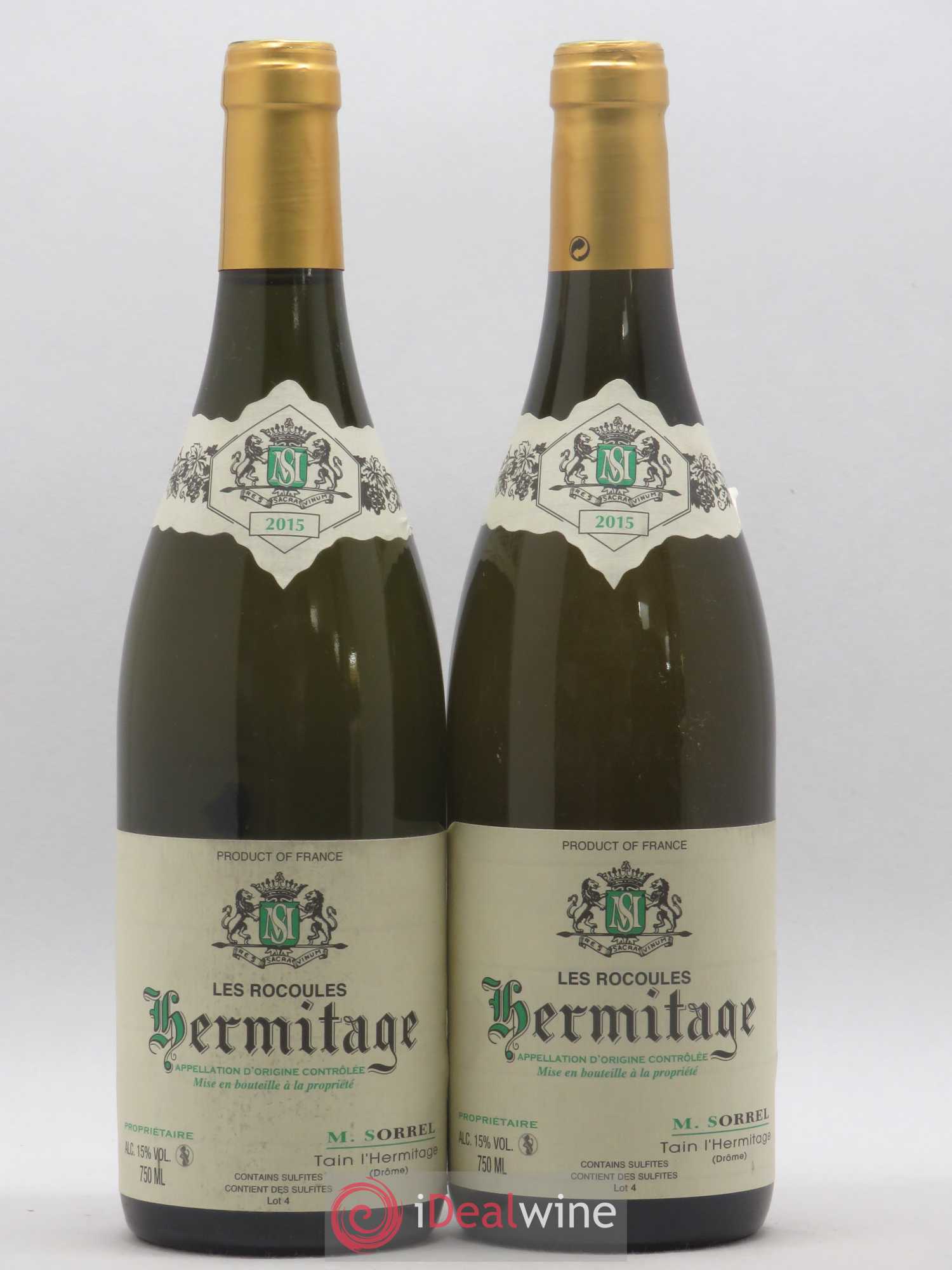 Hermitage Les Rocoules Marc Sorrel 2015 - Lot de 2 bouteilles - 0