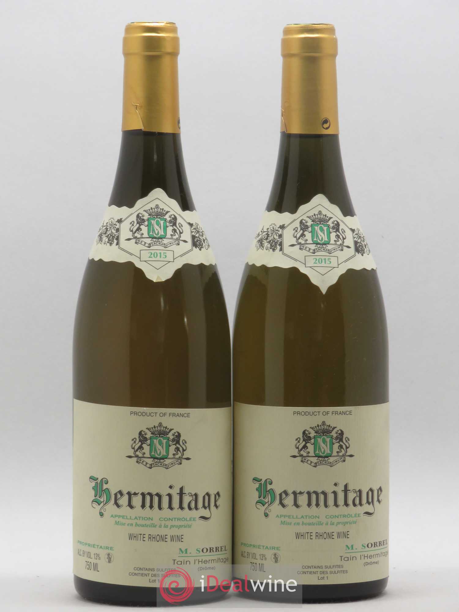 Hermitage Marc Sorrel 2015 - Posten von 2 Flaschen - 0