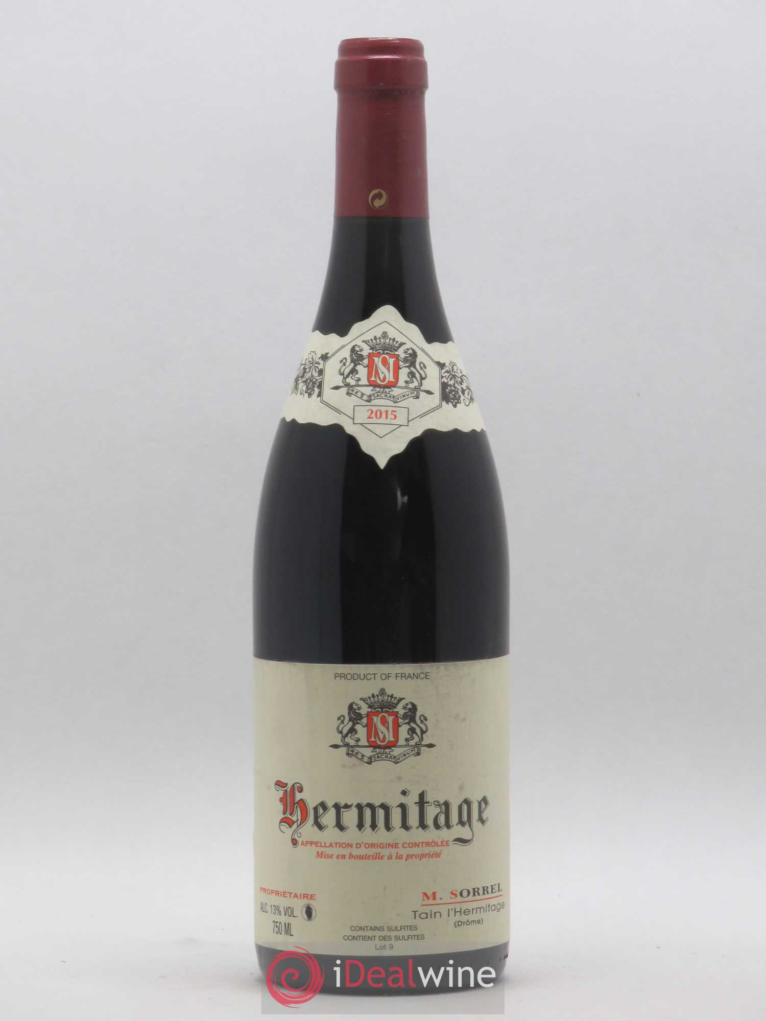 Hermitage Marc Sorrel 2015 - Lot de 1 bouteille - 0