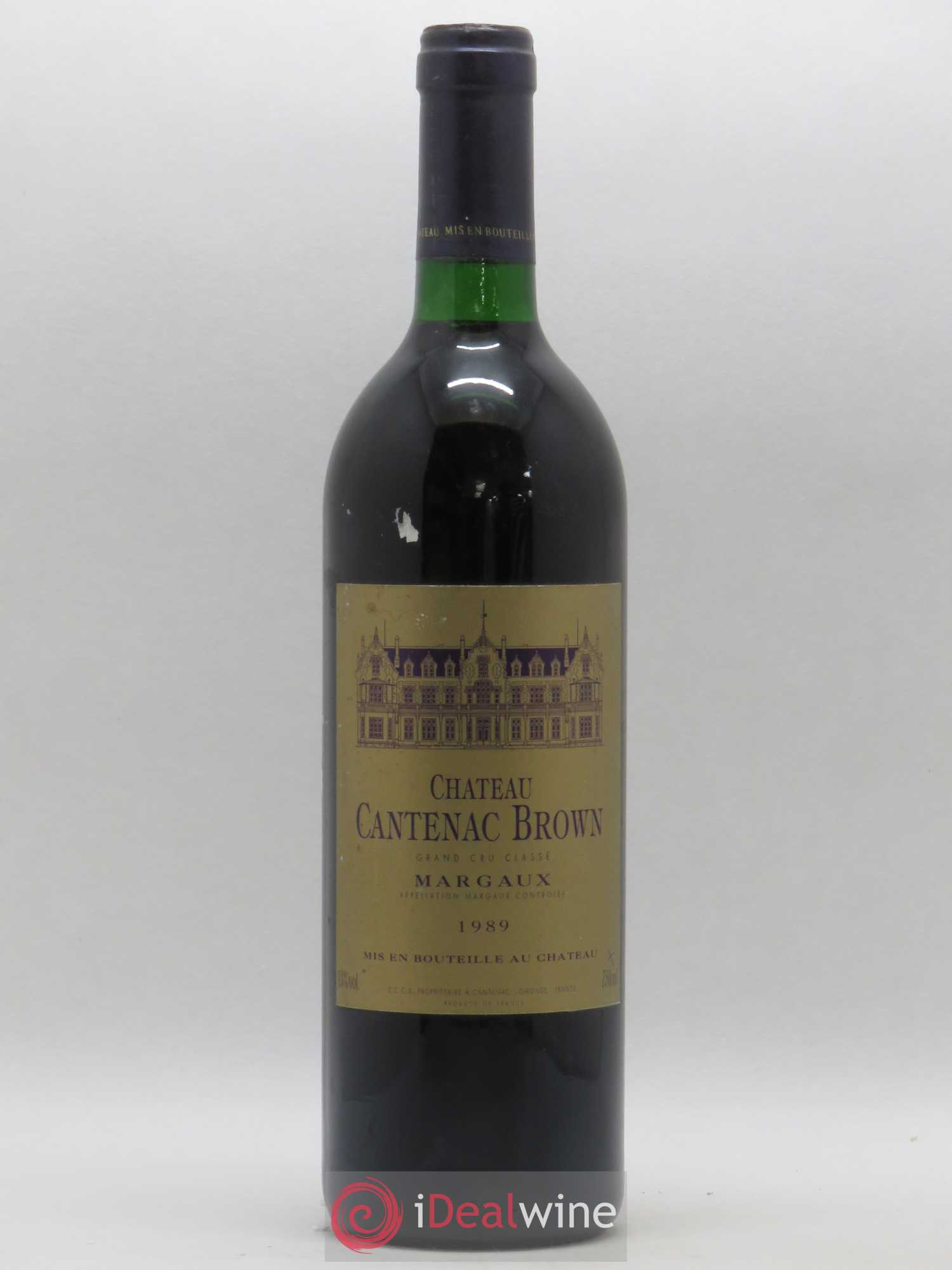 Château Cantenac Brown 3ème Grand Cru Classé 1989 - Lot de 1 bouteille - 0