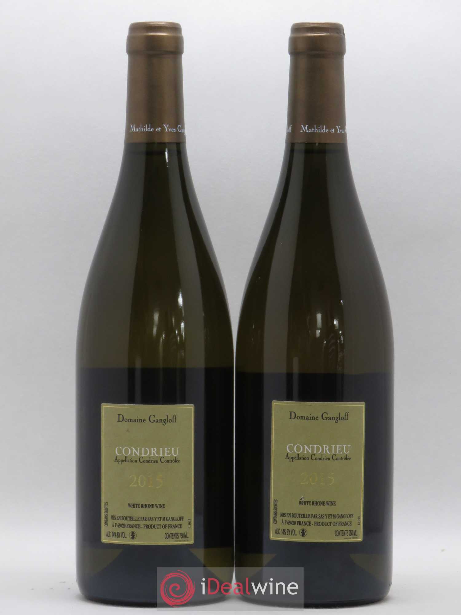Condrieu Domaine Gangloff (Domaine) 2015 - Lot de 2 bouteilles - 1