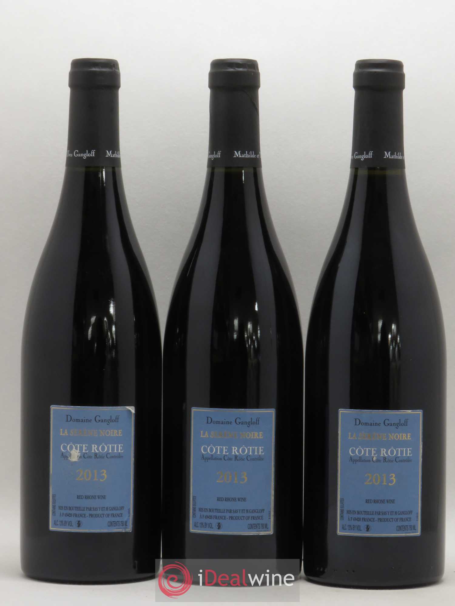 Côte-Rôtie La Sereine Noire Gangloff (Domaine) 2013 - Lot de 3 bouteilles - 1