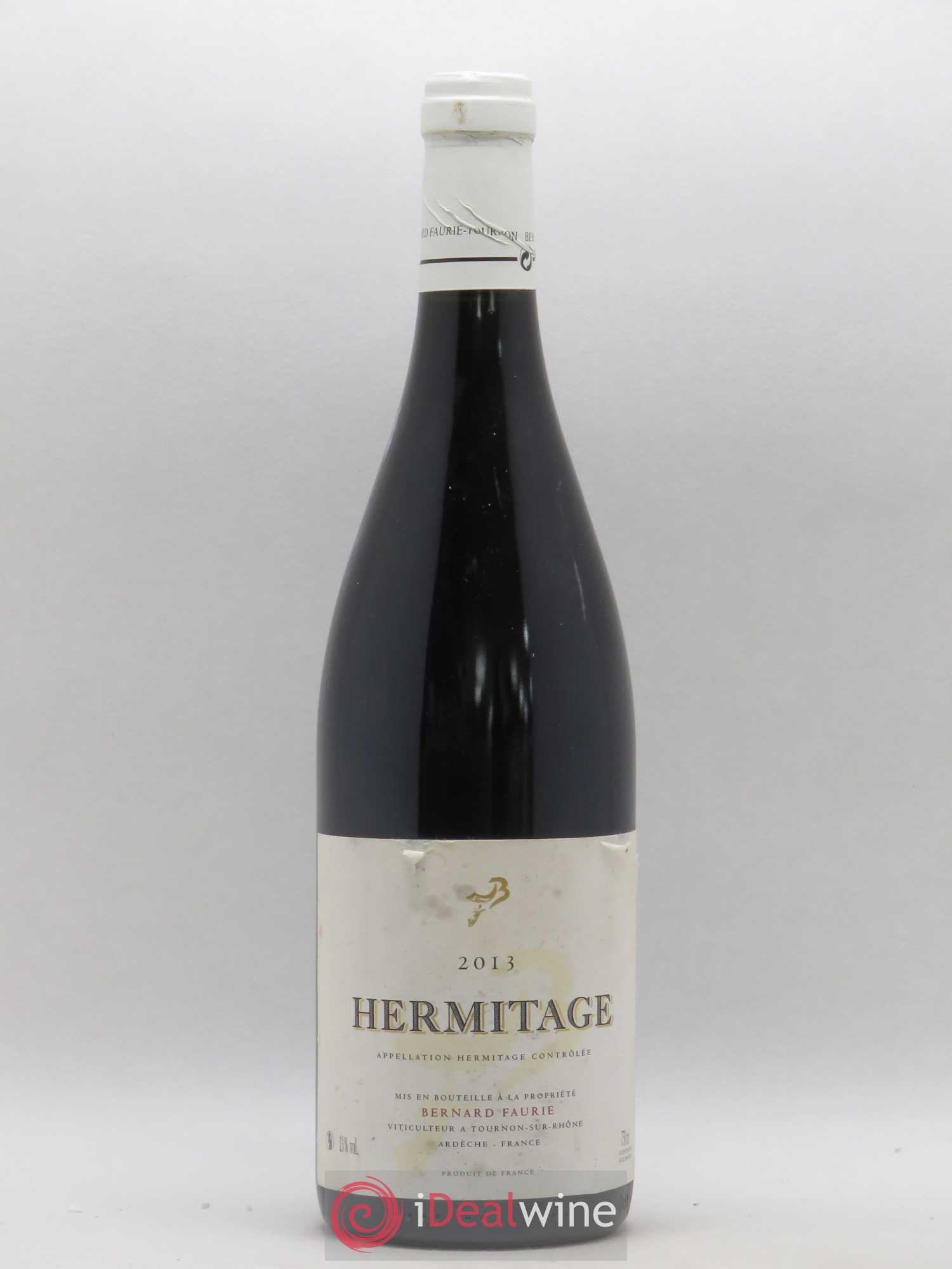 Hermitage Greffieux Bessards (capsule blanche) Bernard Faurie 2013 - Lot de 1 bouteille - 0