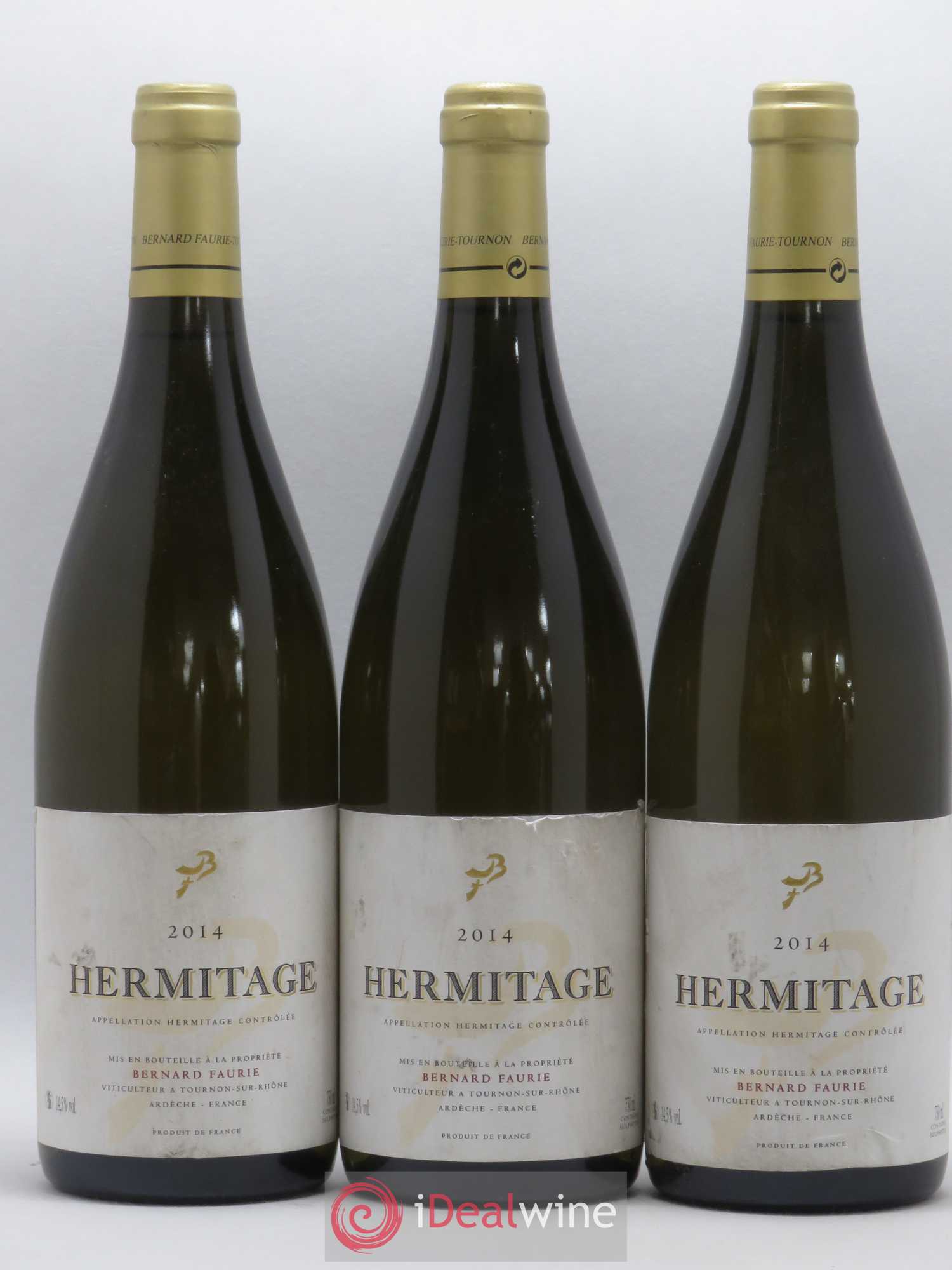 Hermitage Bernard Faurie 2014 - Lot de 3 bouteilles - 0
