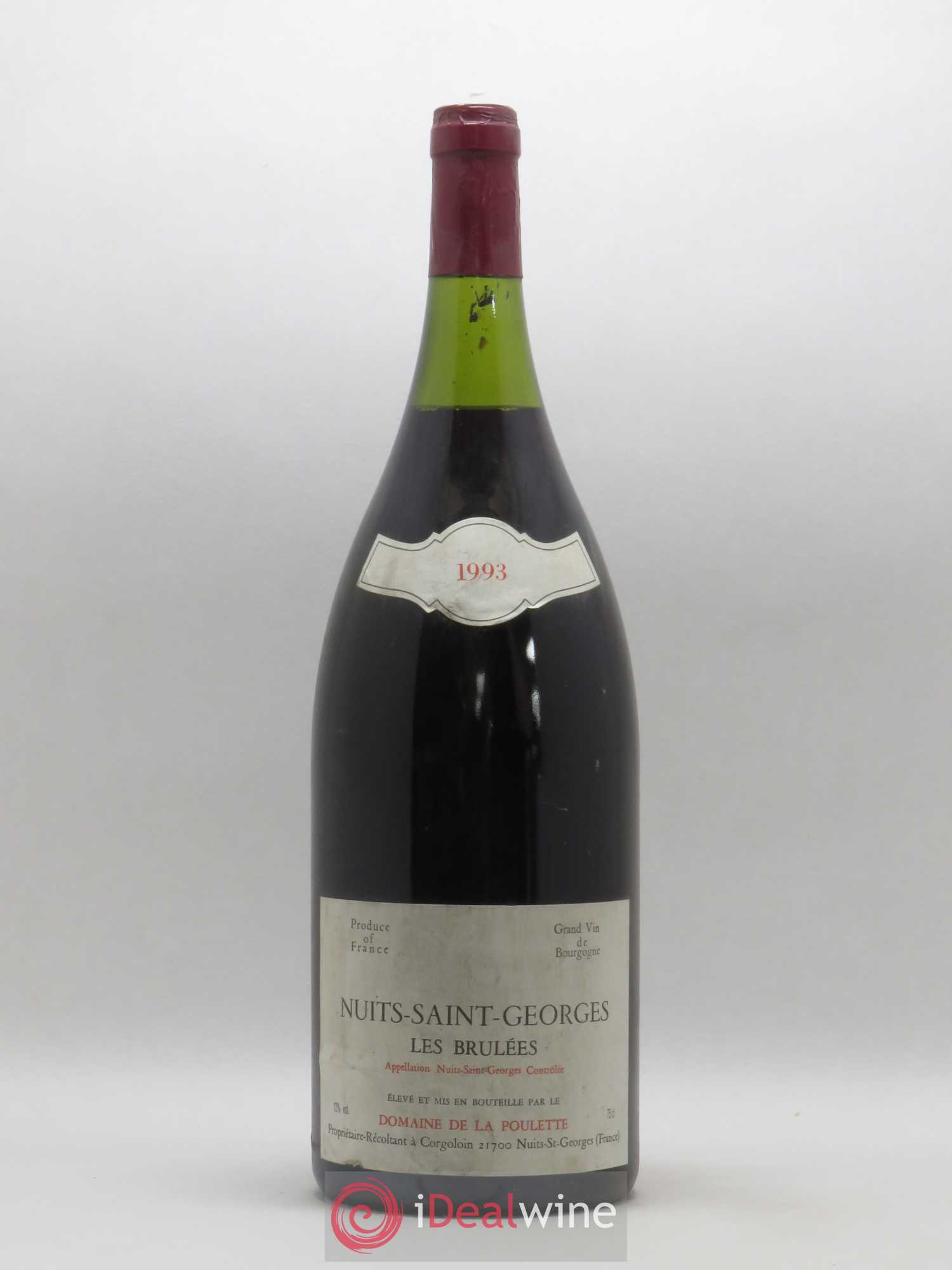 Nuits-Saint-Georges Les Brûlées Domaine de la Poulette 1993 - Posten von 1 Magnum - 0