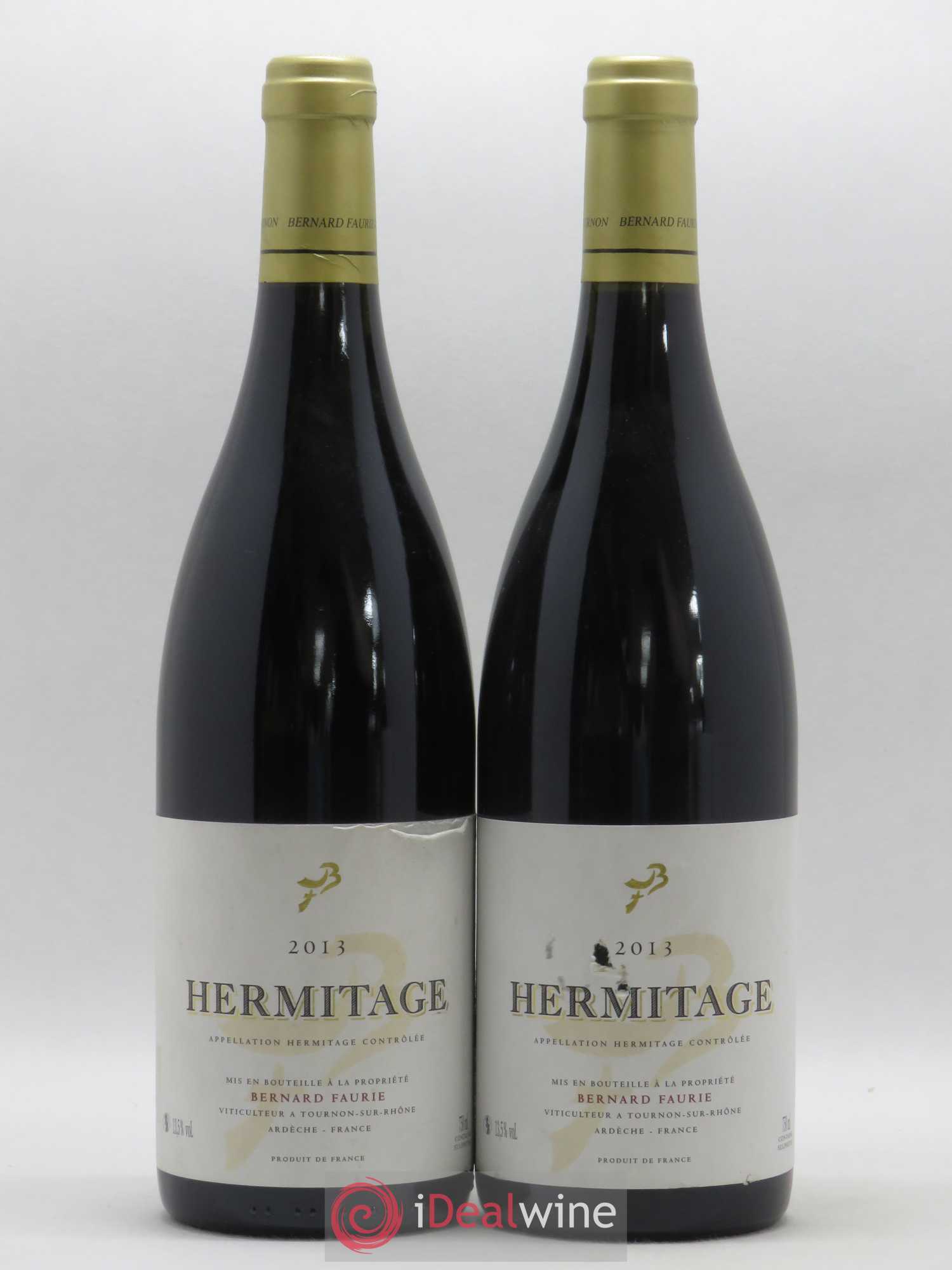Hermitage Bessards Méal (capsule dorée) Bernard Faurie 2013 - Lot de 2 bouteilles - 0
