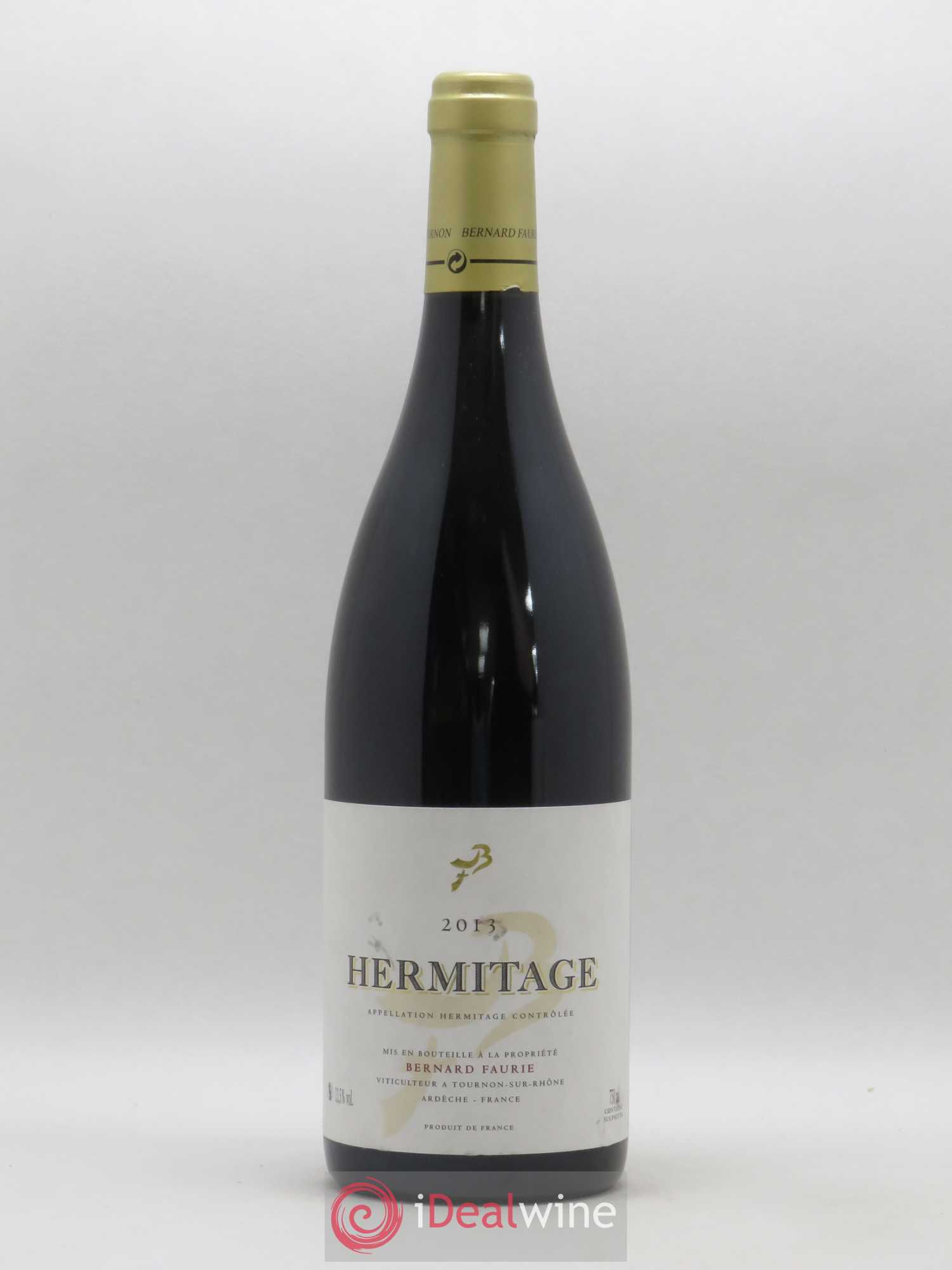 Hermitage Bessards Méal (capsule dorée) Bernard Faurie 2013 - Lot de 1 bouteille - 0