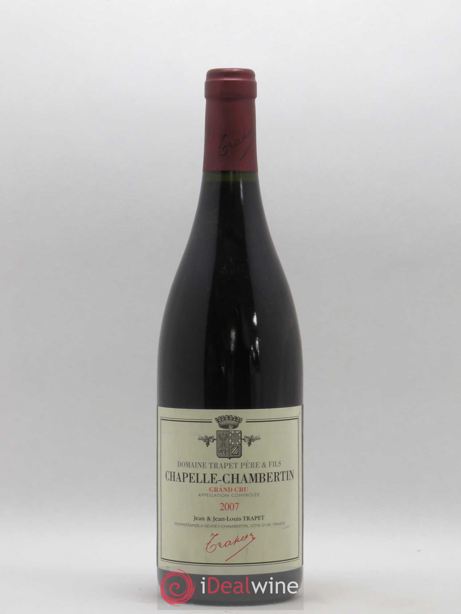 Chapelle-Chambertin Grand Cru Domaine Trapet 2007 - Lot de 1 bouteille - 0