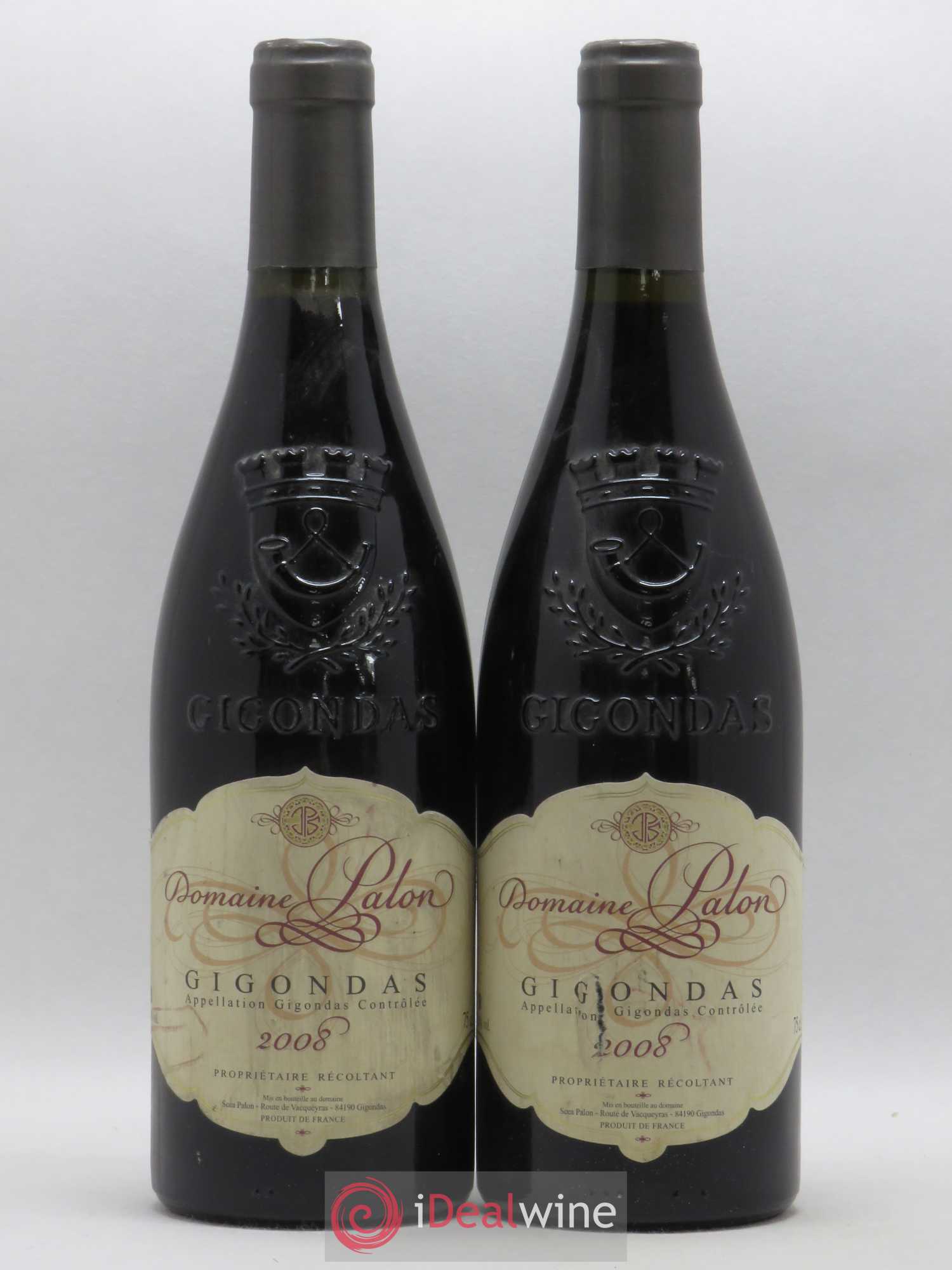 Gigondas Domaine Palon 2008 - Posten von 2 Flaschen - 0