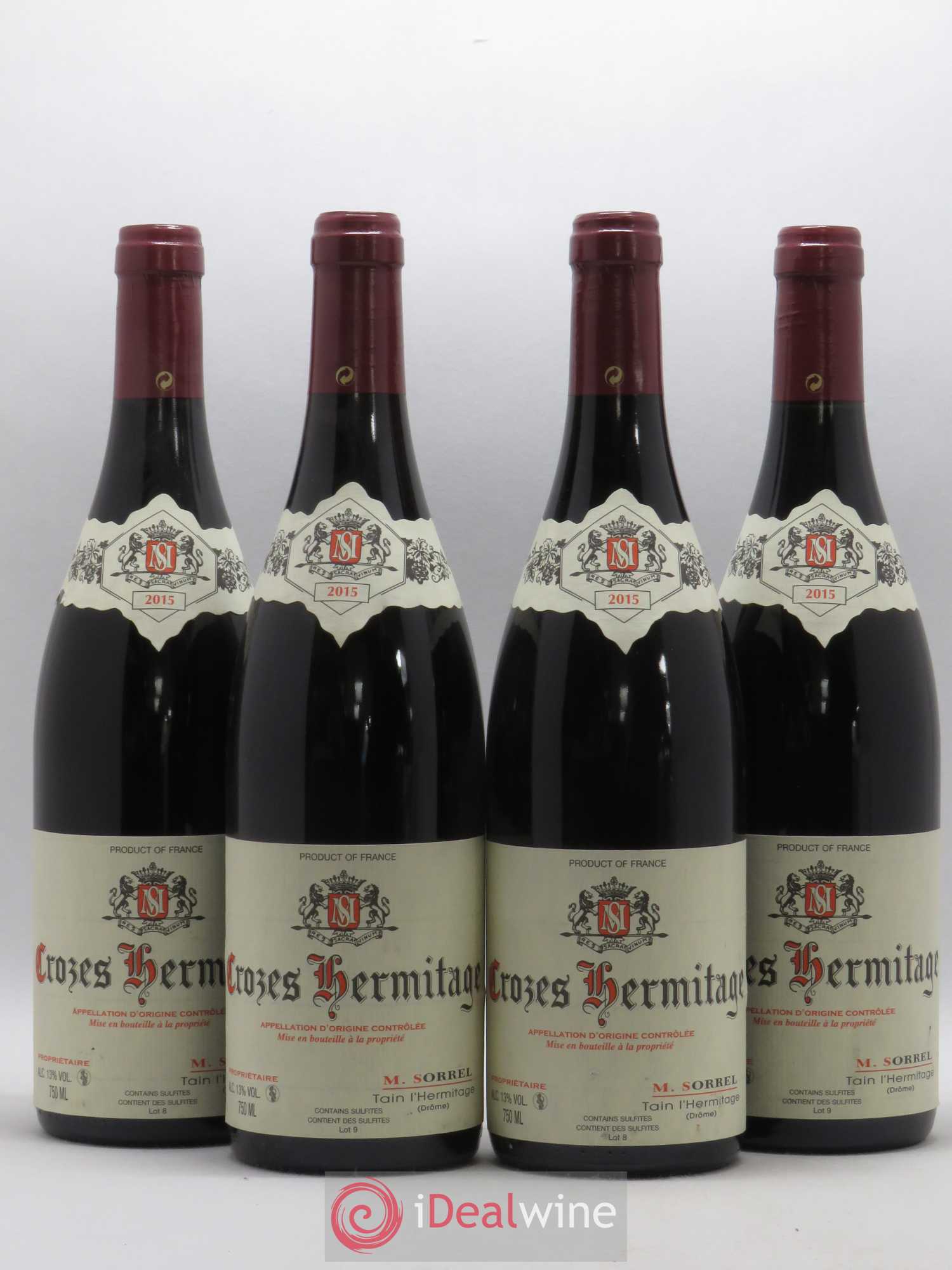 Crozes-Hermitage Marc Sorrel 2015 - Lot de 4 bouteilles - 0