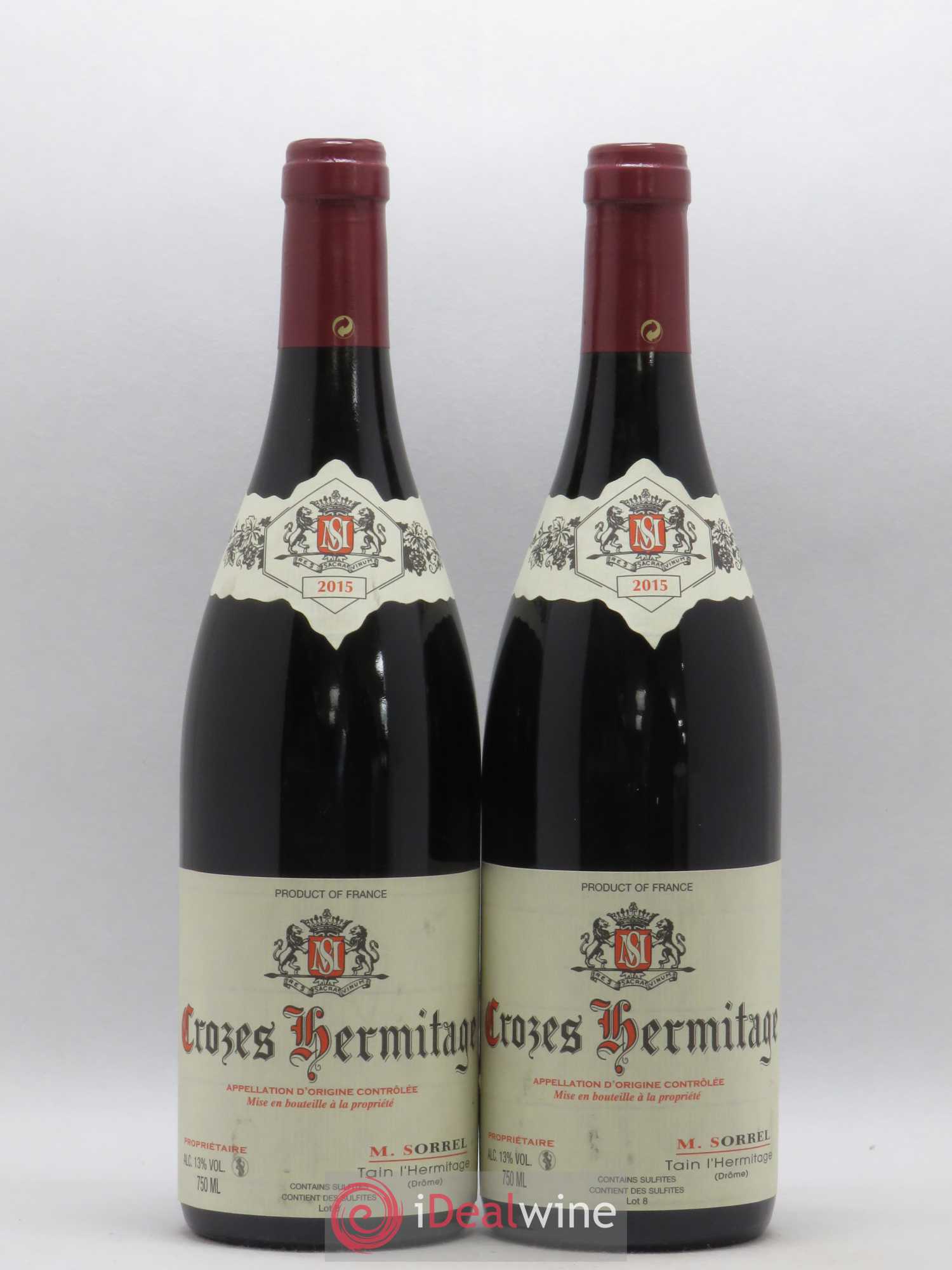 Crozes-Hermitage Marc Sorrel 2015 - Lot de 2 bouteilles - 0