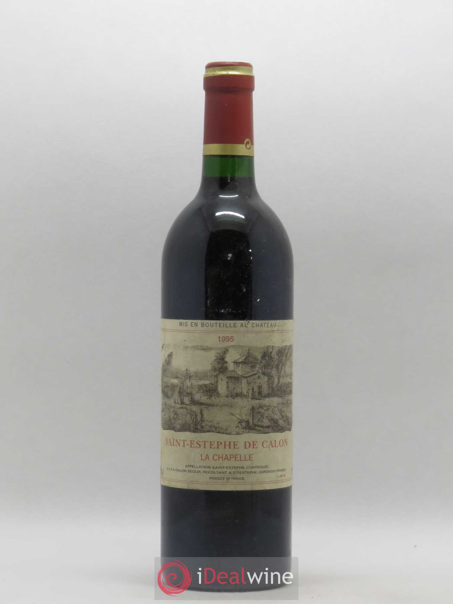 Saint-Estèphe de Calon La Chapelle 1995 - Lot de 1 bouteille - 0