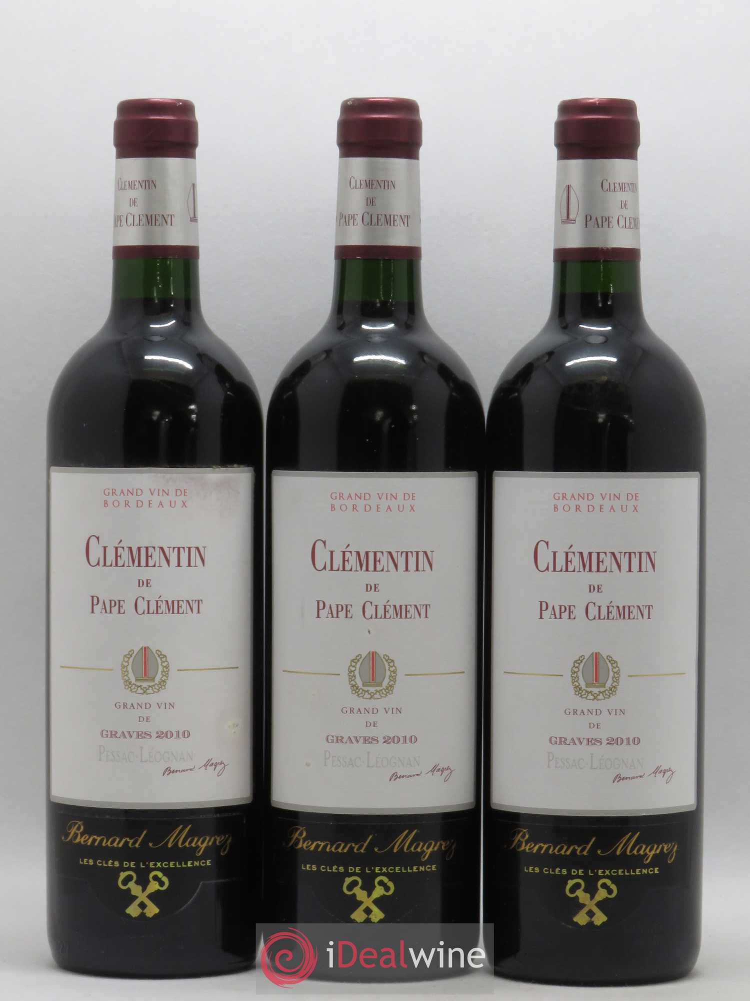 Le Clémentin de Pape Clément Second Vin 2010 - Lot de 3 bouteilles - 0