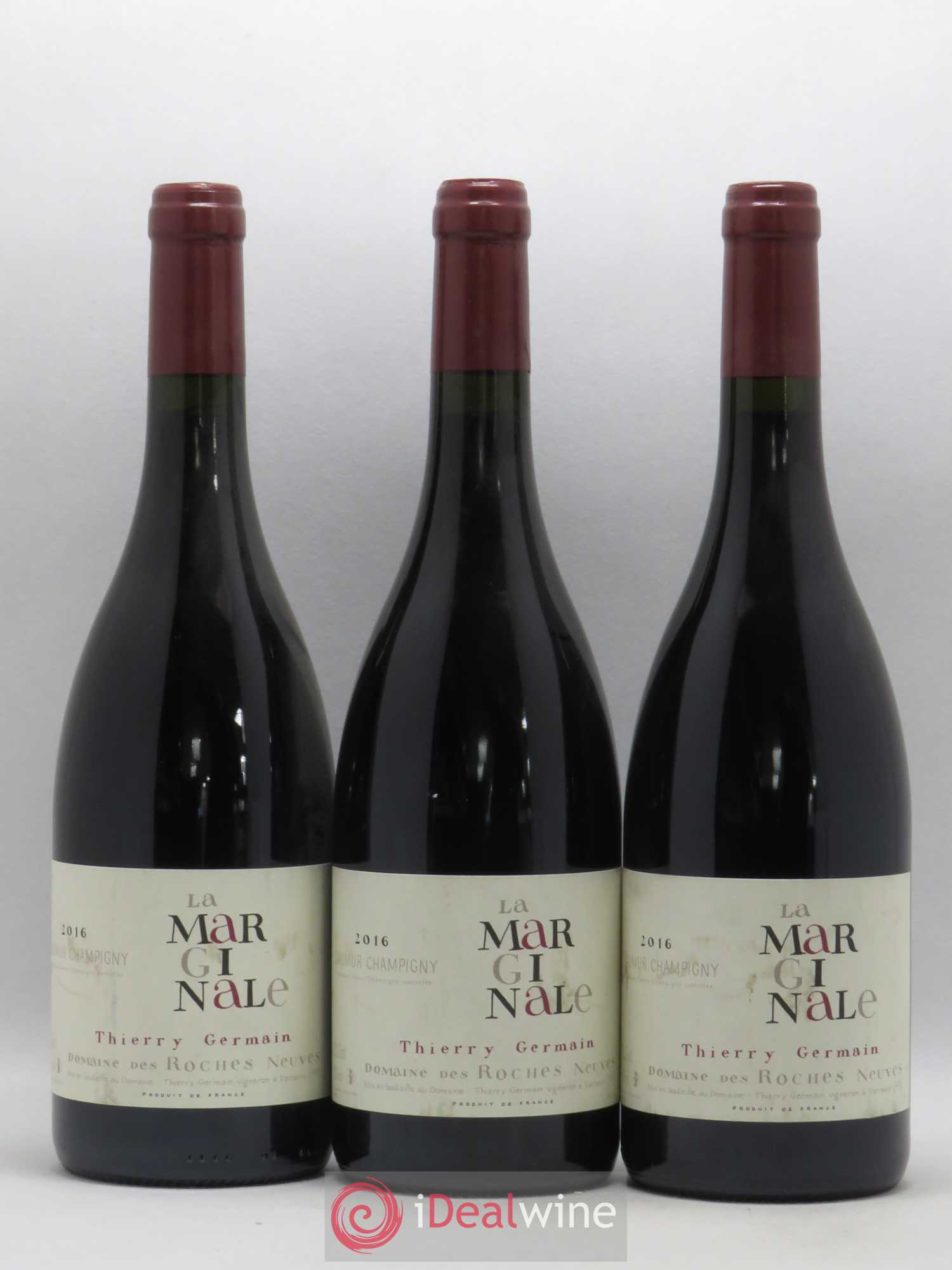 Saumur-Champigny La Marginale Domaine des Roches Neuves - Thierry Germain 2016 - Lot de 3 bouteilles - 0