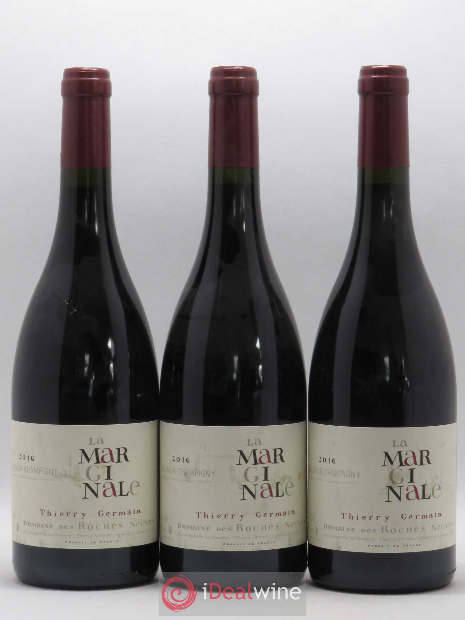 Saumur-Champigny La Marginale Domaine des Roches Neuves - Thierry Germain 2016 - Lot de 3 bouteilles - 0