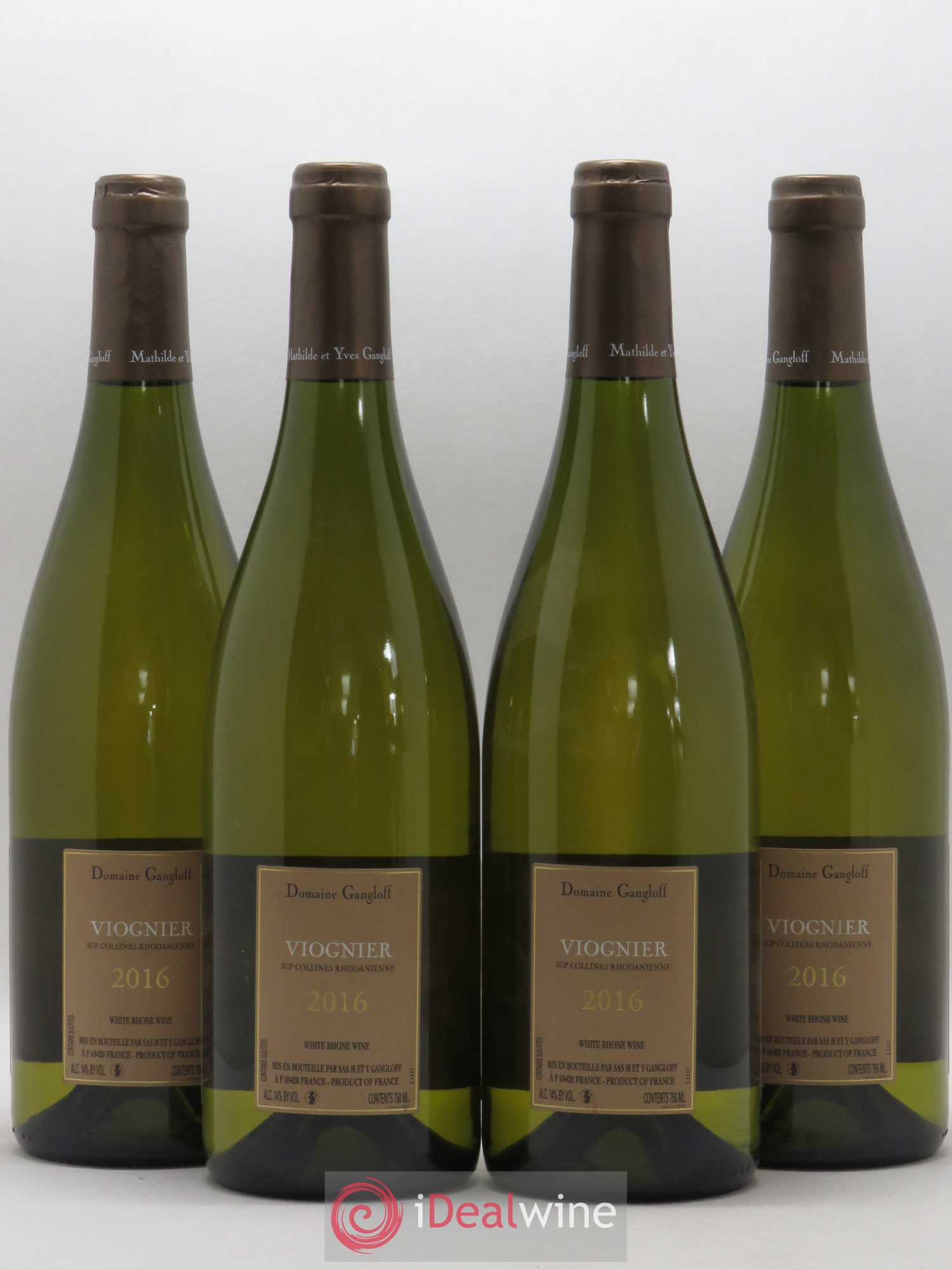 Collines Rhodaniennes Gangloff  2016 - Posten von 4 Flaschen - 1