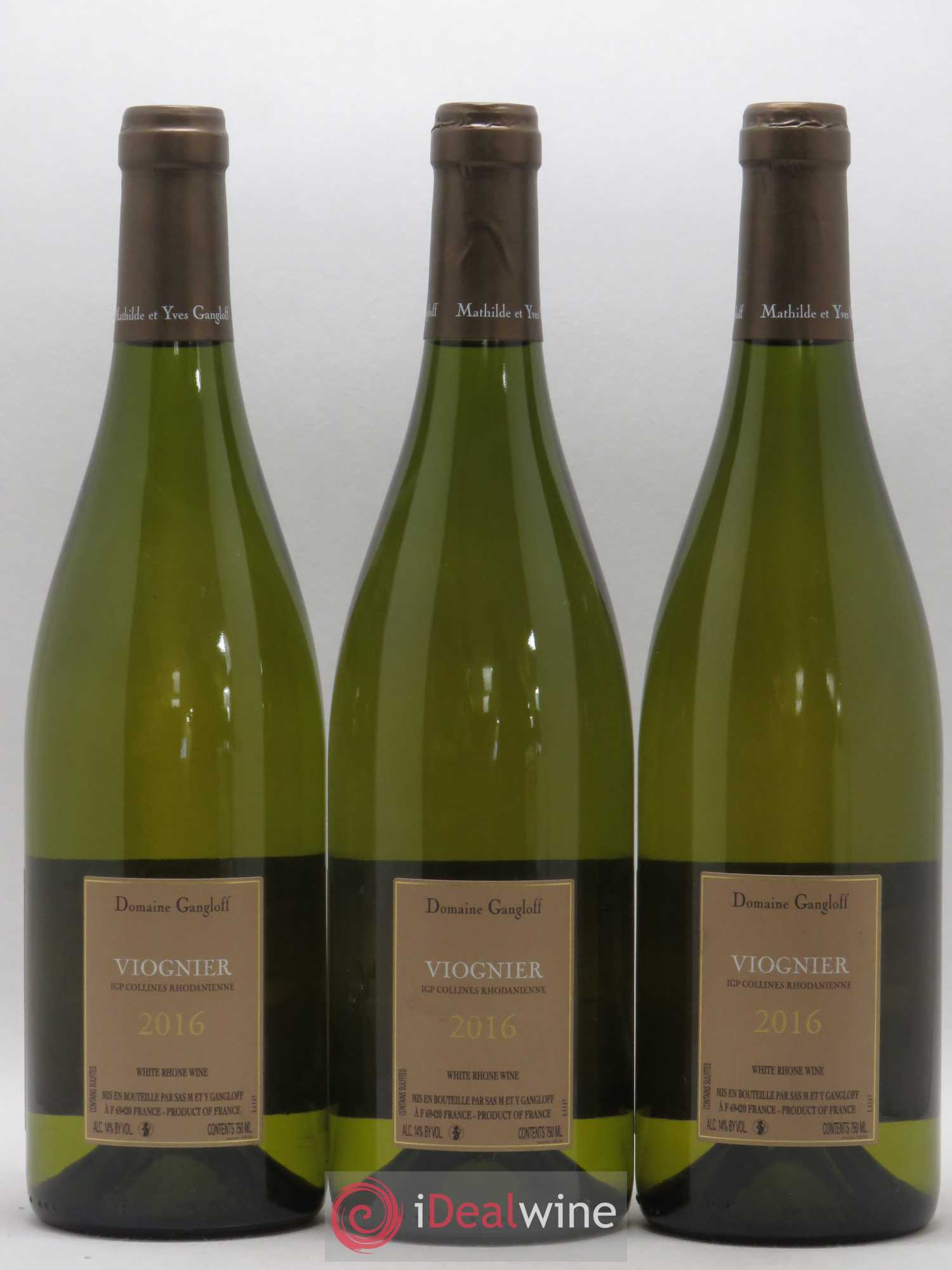 Collines Rhodaniennes Gangloff 2016 - Posten von 3 Flaschen - 1