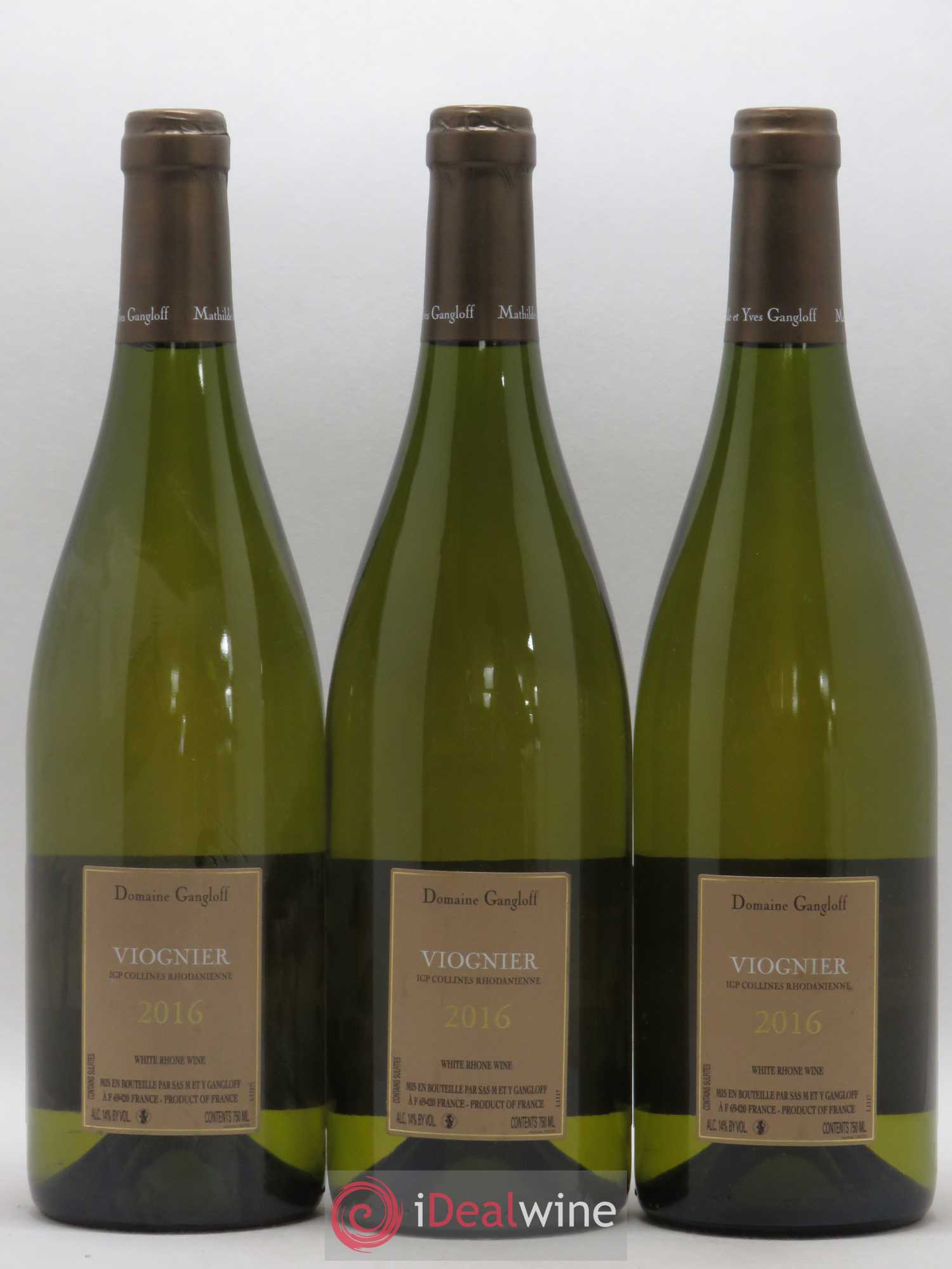 Collines Rhodaniennes Gangloff 2016 - Lot de 3 bouteilles - 1