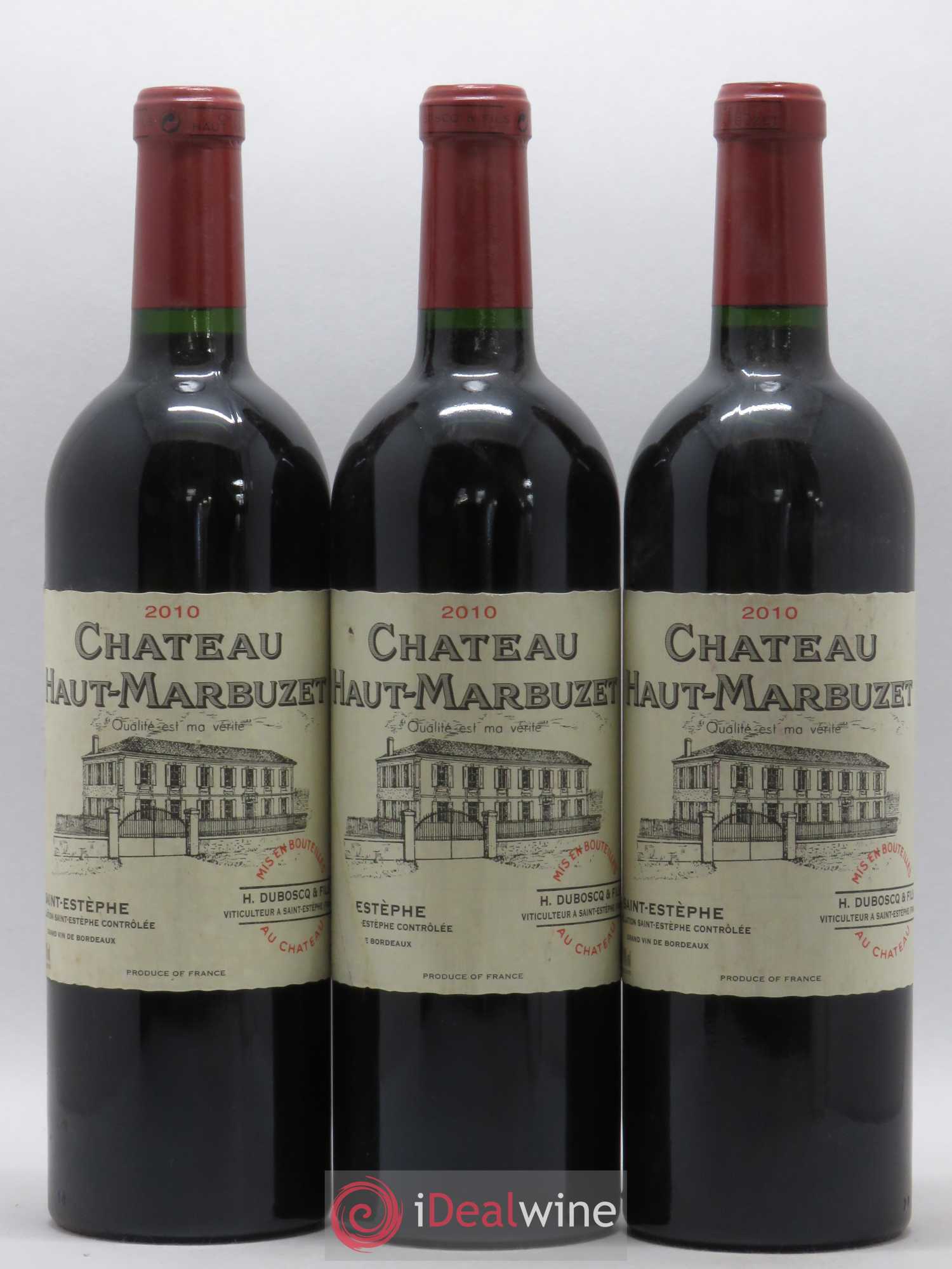 Château Haut Marbuzet 2010 - Lot de 3 bouteilles - 0