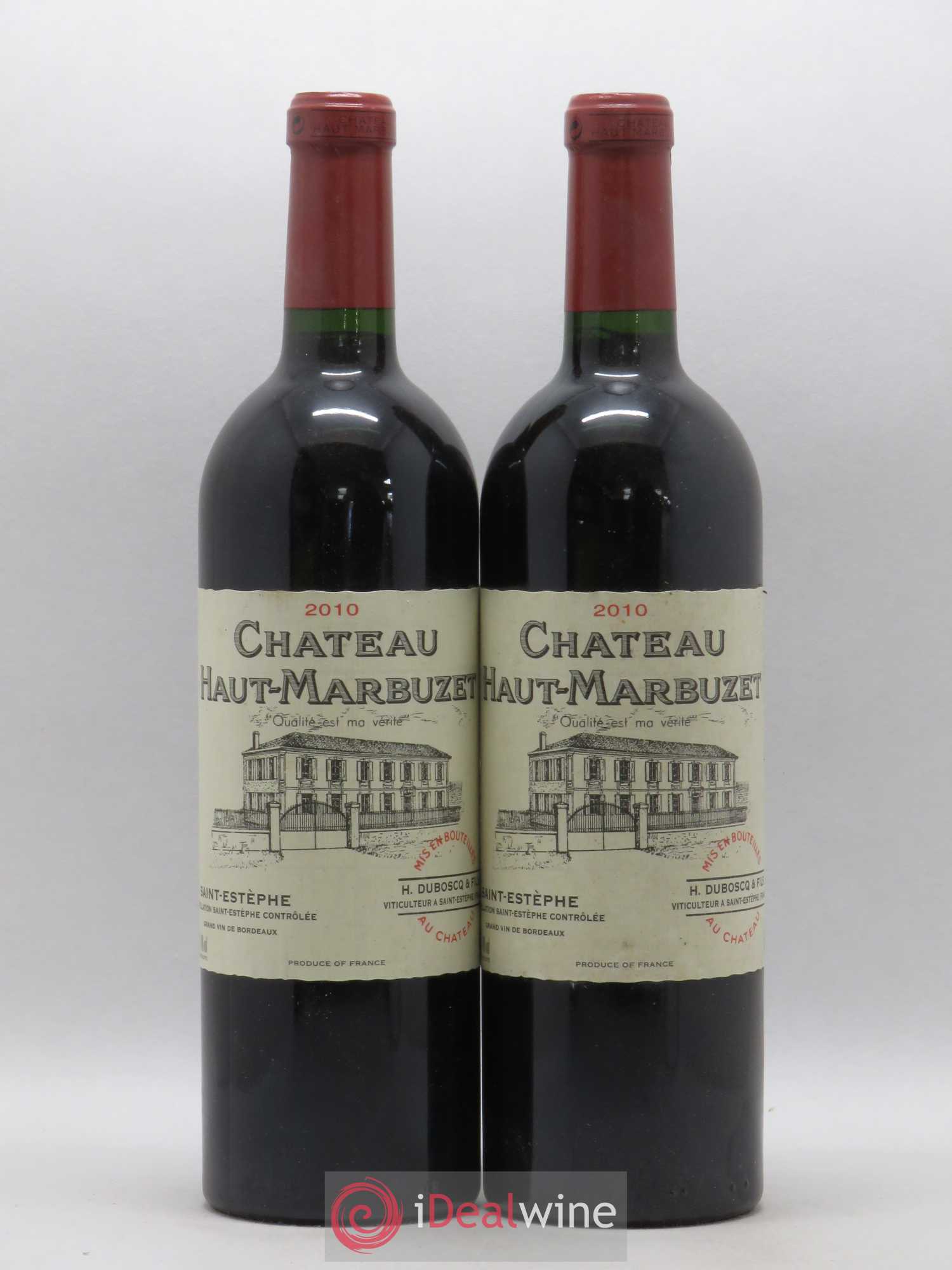 Château Haut Marbuzet 2010 - Lot de 2 bouteilles - 0