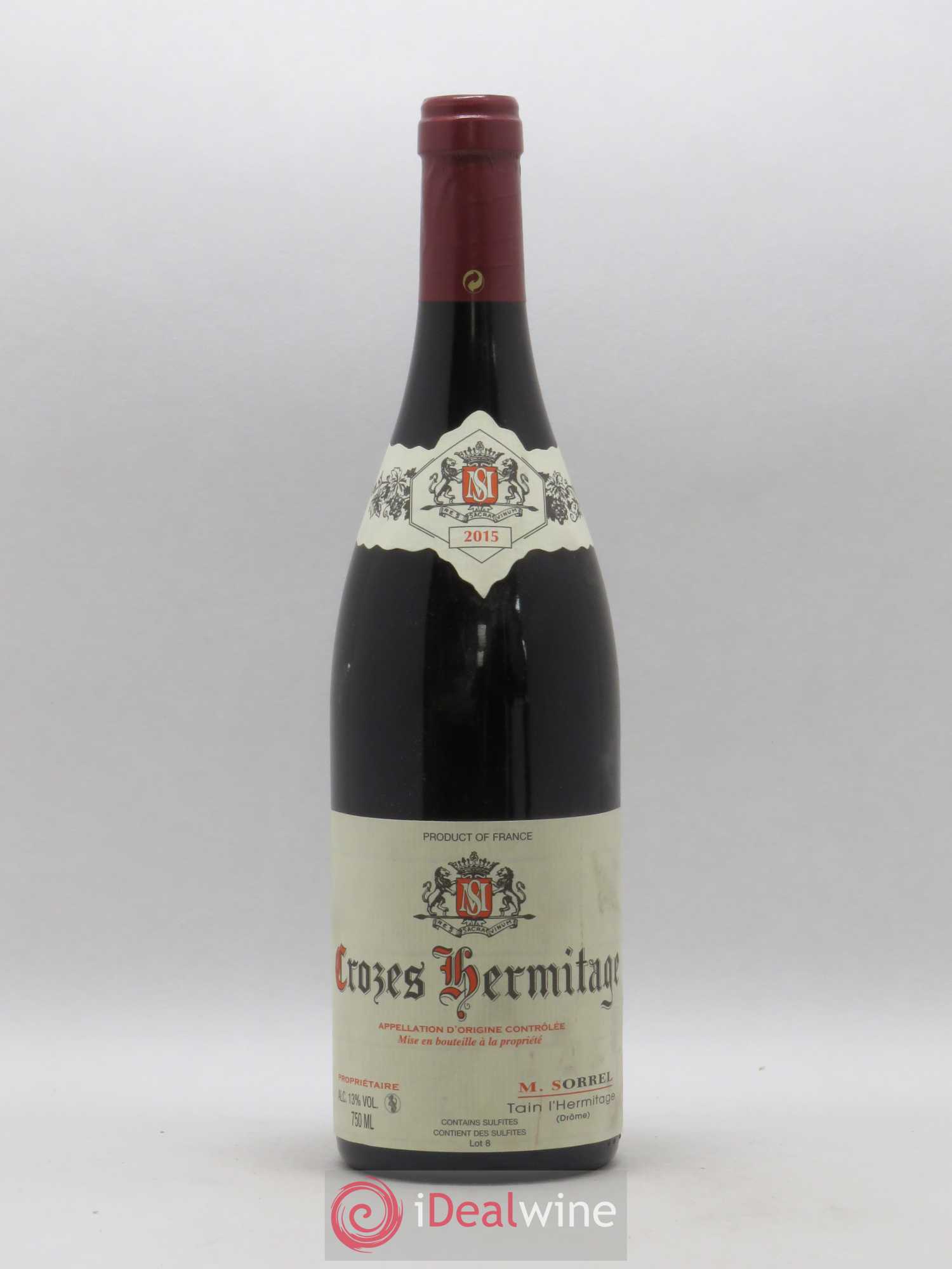 Crozes-Hermitage Marc Sorrel 2015 - Lot de 1 bouteille - 0
