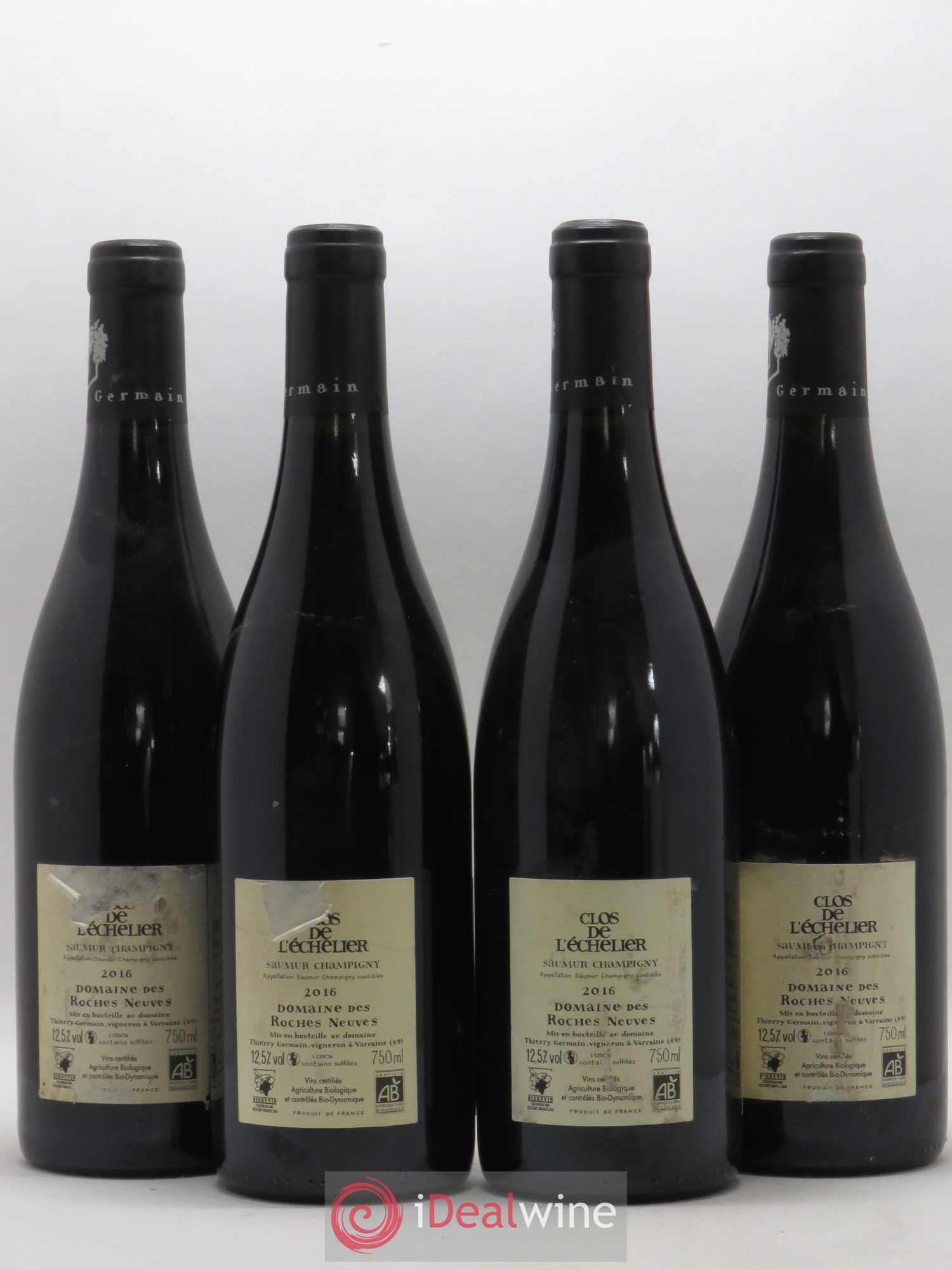 Saumur-Champigny Clos de l'Echelier Domaine des Roches Neuves - Thierry Germain 2016 - Posten von 4 Flaschen - 1