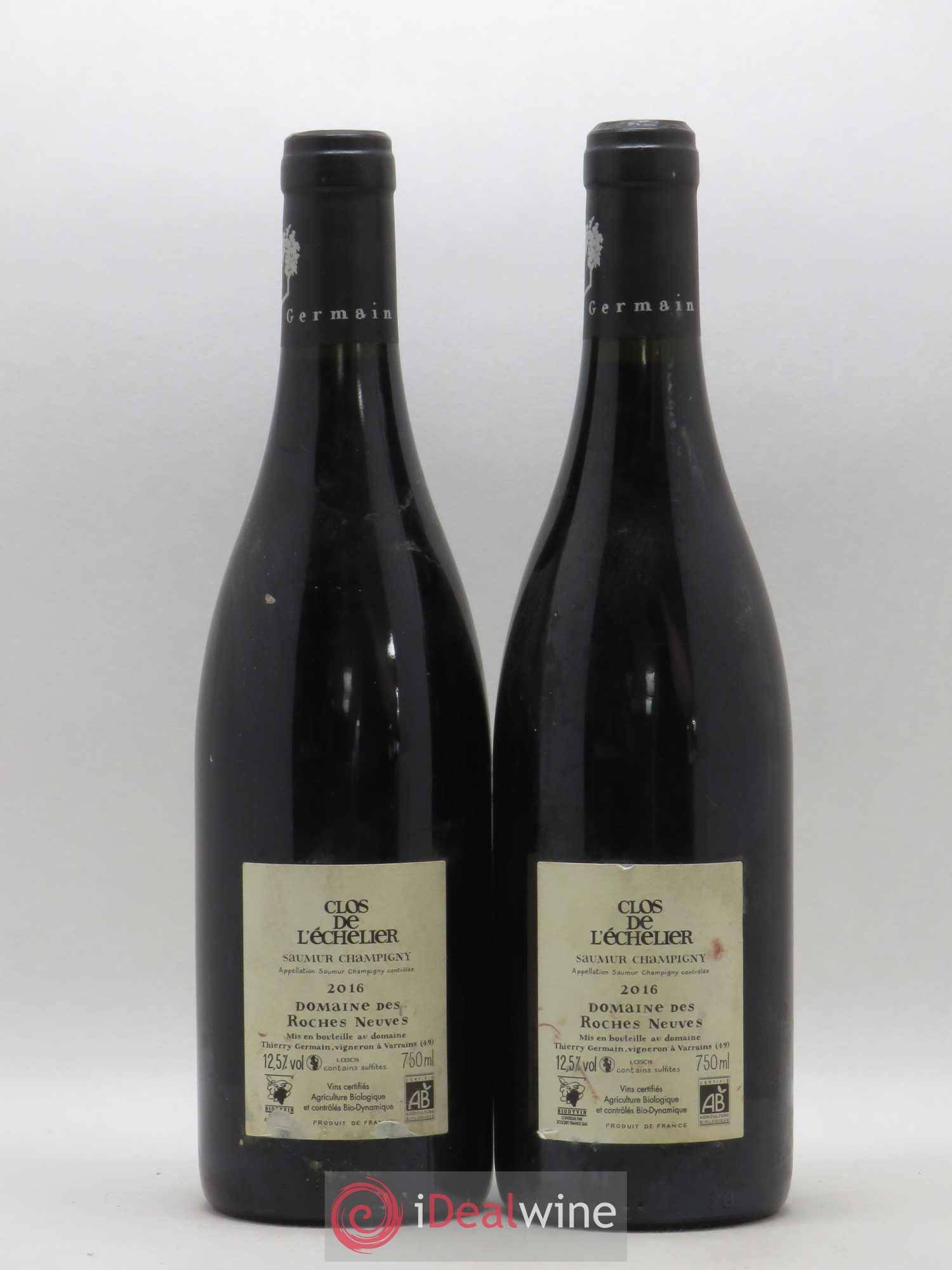 Saumur-Champigny Clos de l'Echelier Domaine des Roches Neuves - Thierry Germain 2016 - Lot de 2 bouteilles - 1