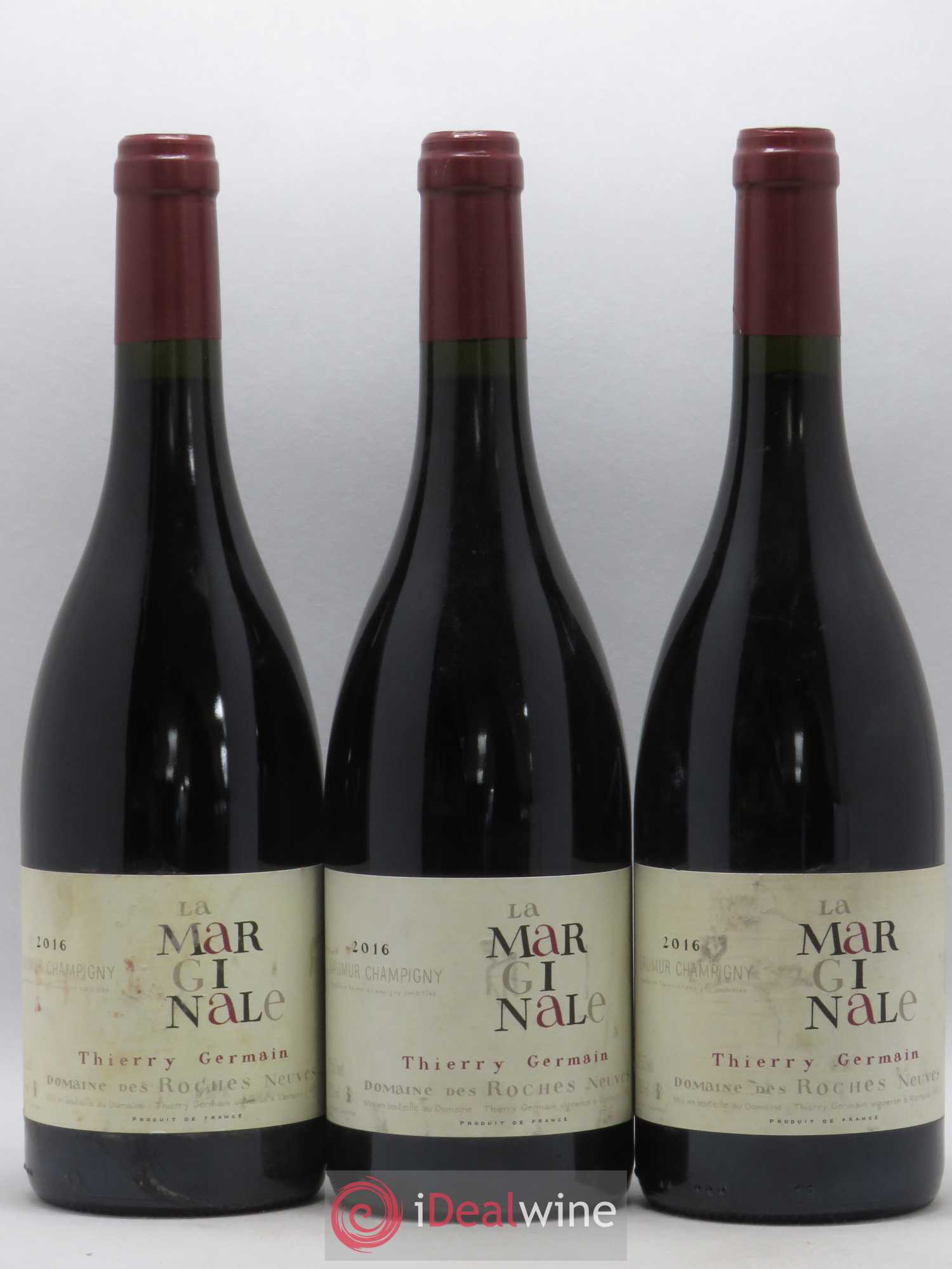 Saumur-Champigny La Marginale Domaine des Roches Neuves - Thierry Germain 2016 - Lot de 3 bouteilles - 0