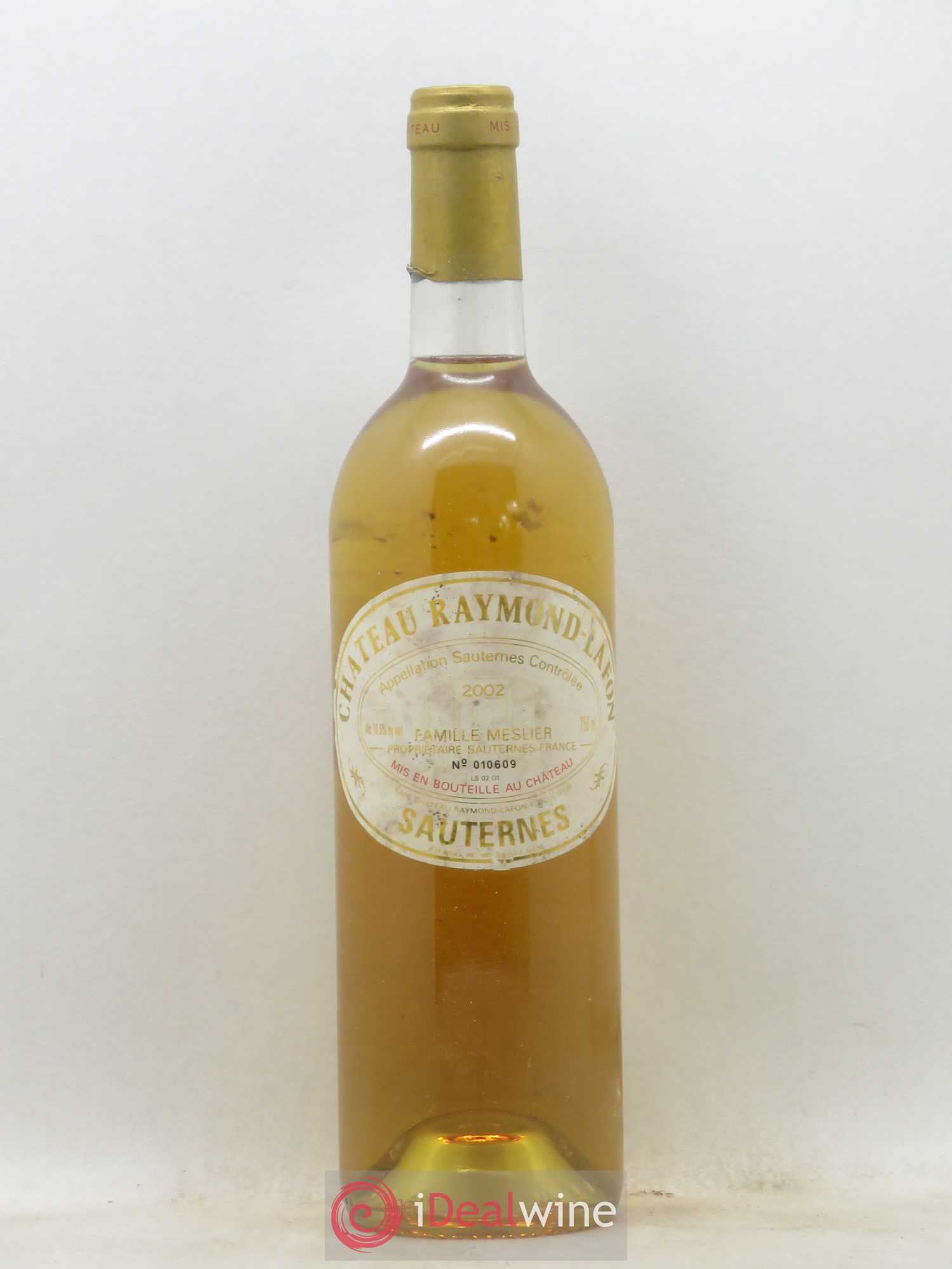 Château Raymond Lafon 2002 - Posten von 1 Flasche - 0