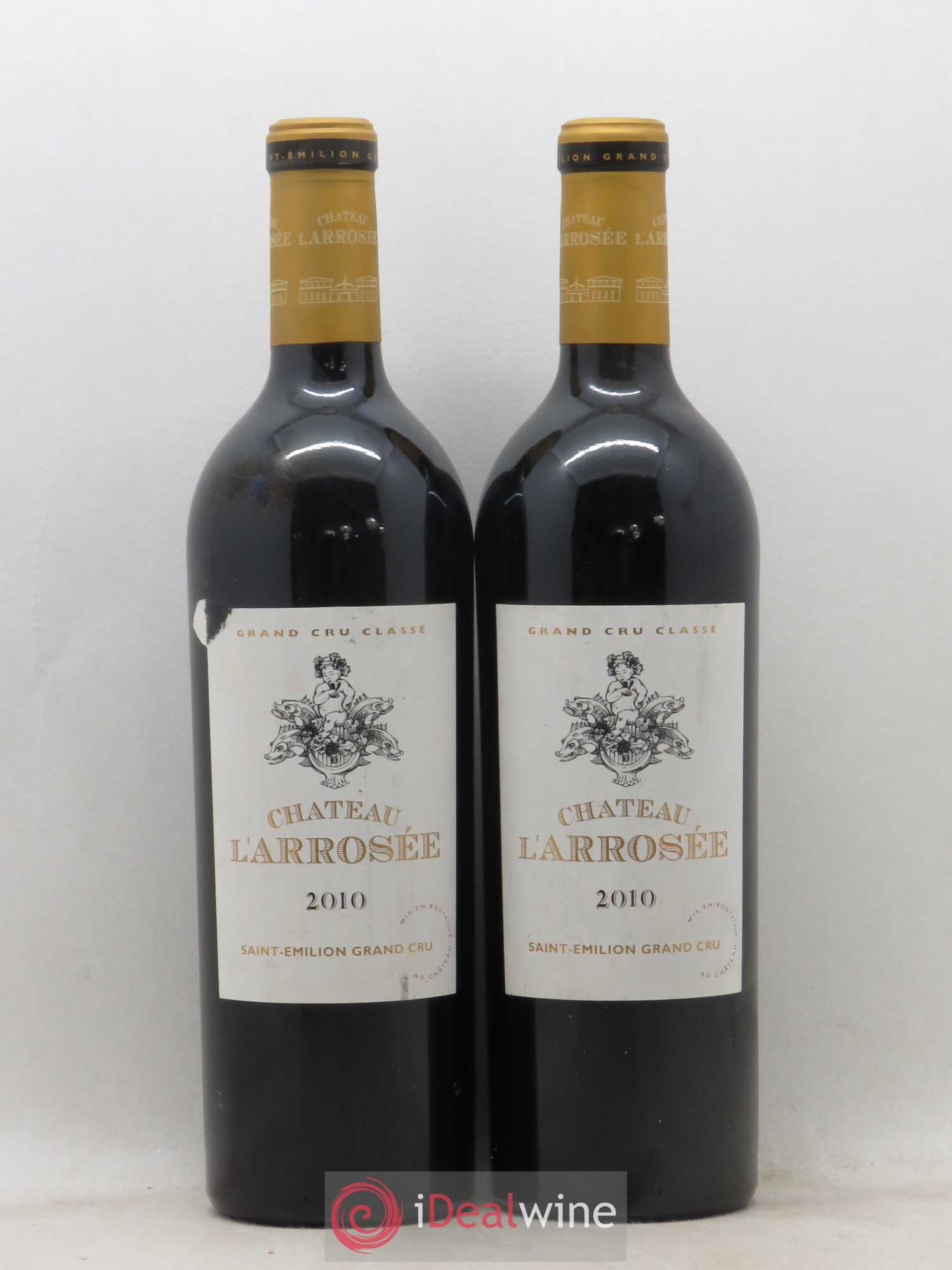 Château l' Arrosée Grand Cru Classé 2010 - Lot de 2 bouteilles - 0