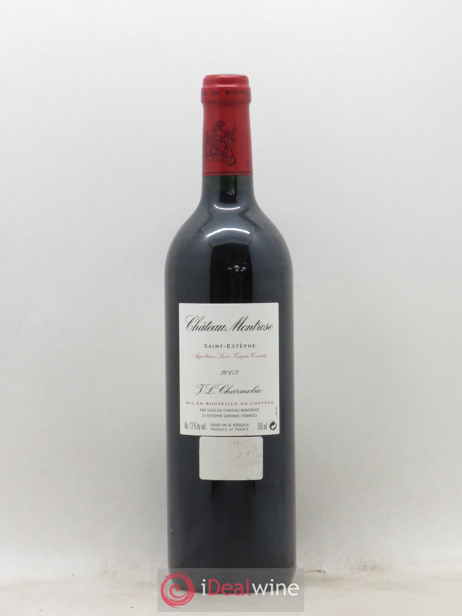 Château Montrose 2ème Grand Cru Classé 2003 - Lot de 1 bouteille - 1