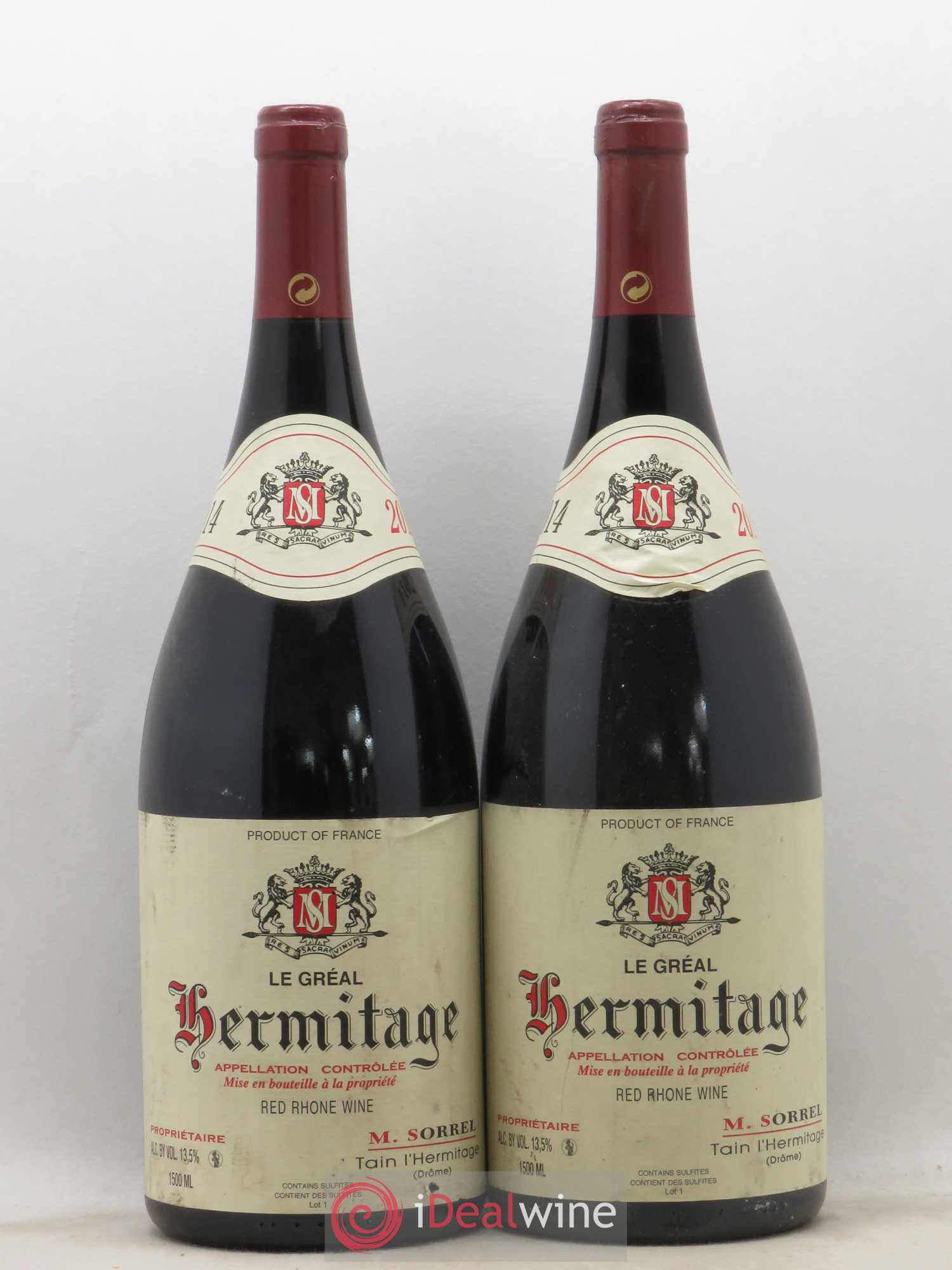 Hermitage Le Gréal Marc Sorrel 2014 - Lot de 2 magnums - 0